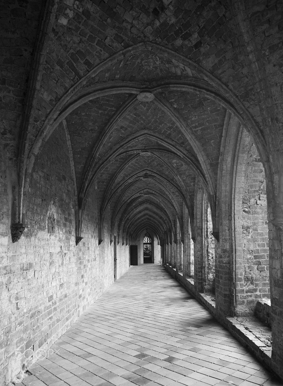 Tamron AF 19-35mm f/3.5-4.5 sample photo. Chorin abbey - cloister photography