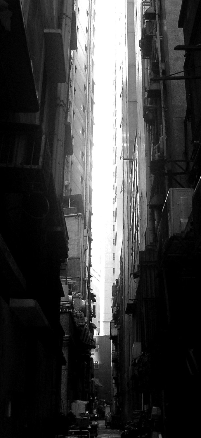 Nikon E3200 sample photo. Hong kong narrow street adrien wira photography