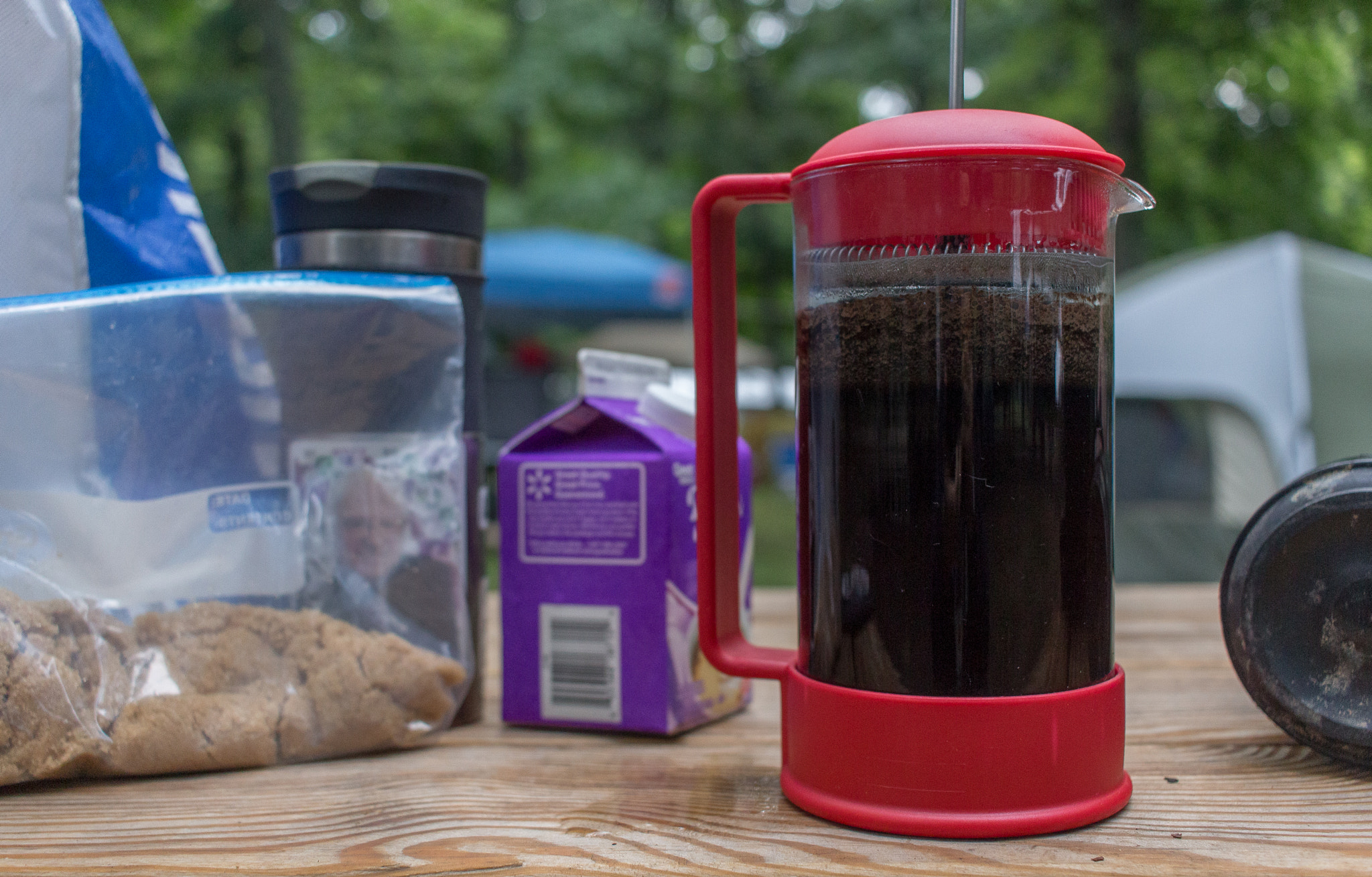 Canon EOS 100D (EOS Rebel SL1 / EOS Kiss X7) sample photo. Campsite coffee | hot springs | north carolina photography