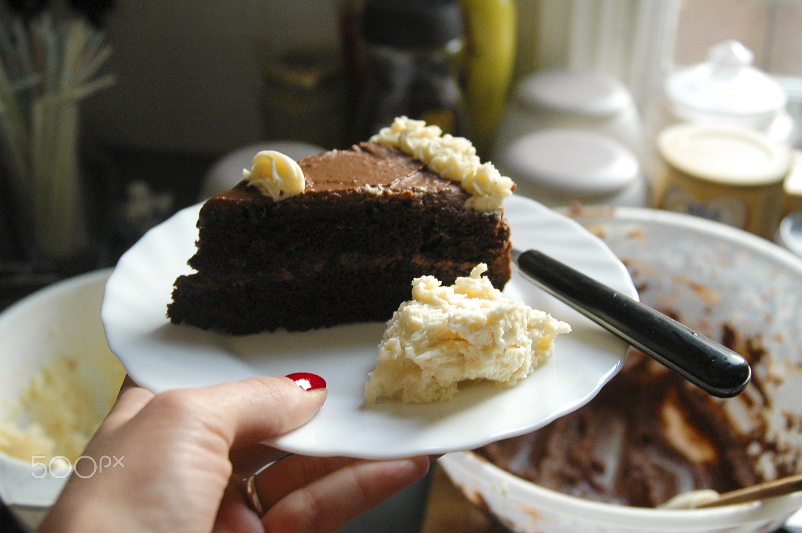 AF Zoom-Nikkor 28-80mm f/3.3-5.6G sample photo. Chocolate cake photography