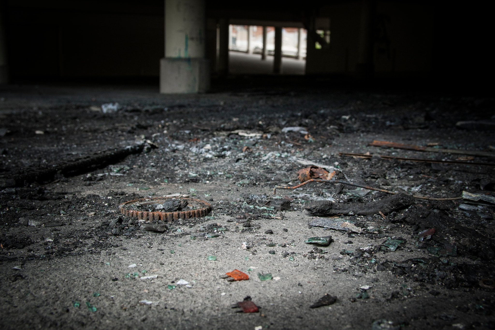 Canon EOS M3 sample photo. The remains of a burnt out car photography