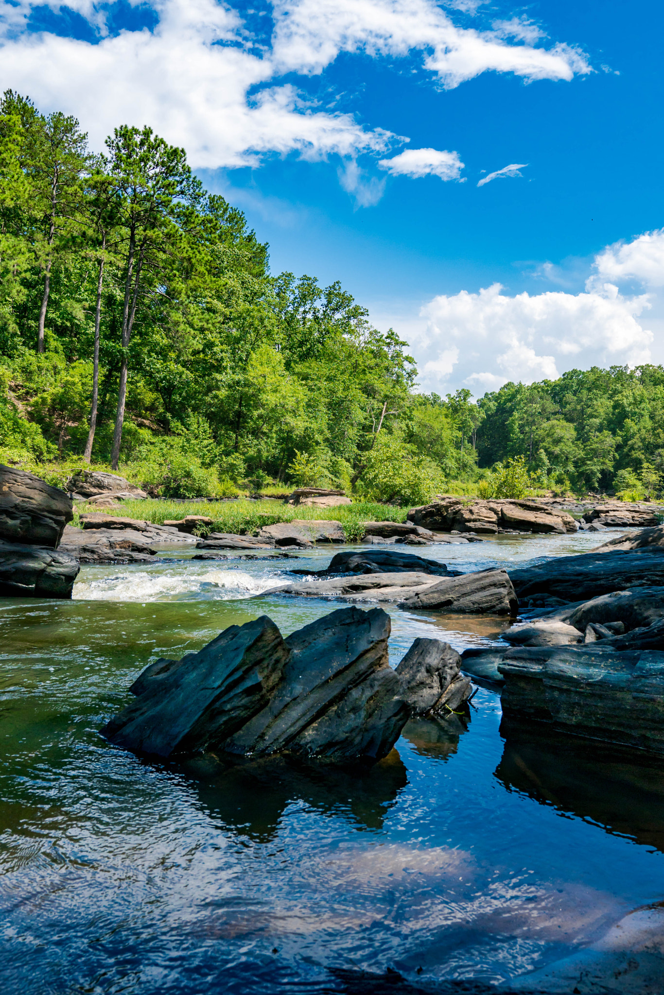 Sony a6300 + 18-35mm F1.8 DC HSM | Art 013 sample photo. River rocks photography