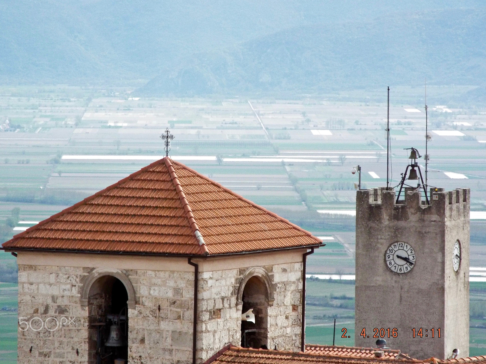 Fujifilm FinePix S9800 sample photo. Campanile ed orologio di aielli photography