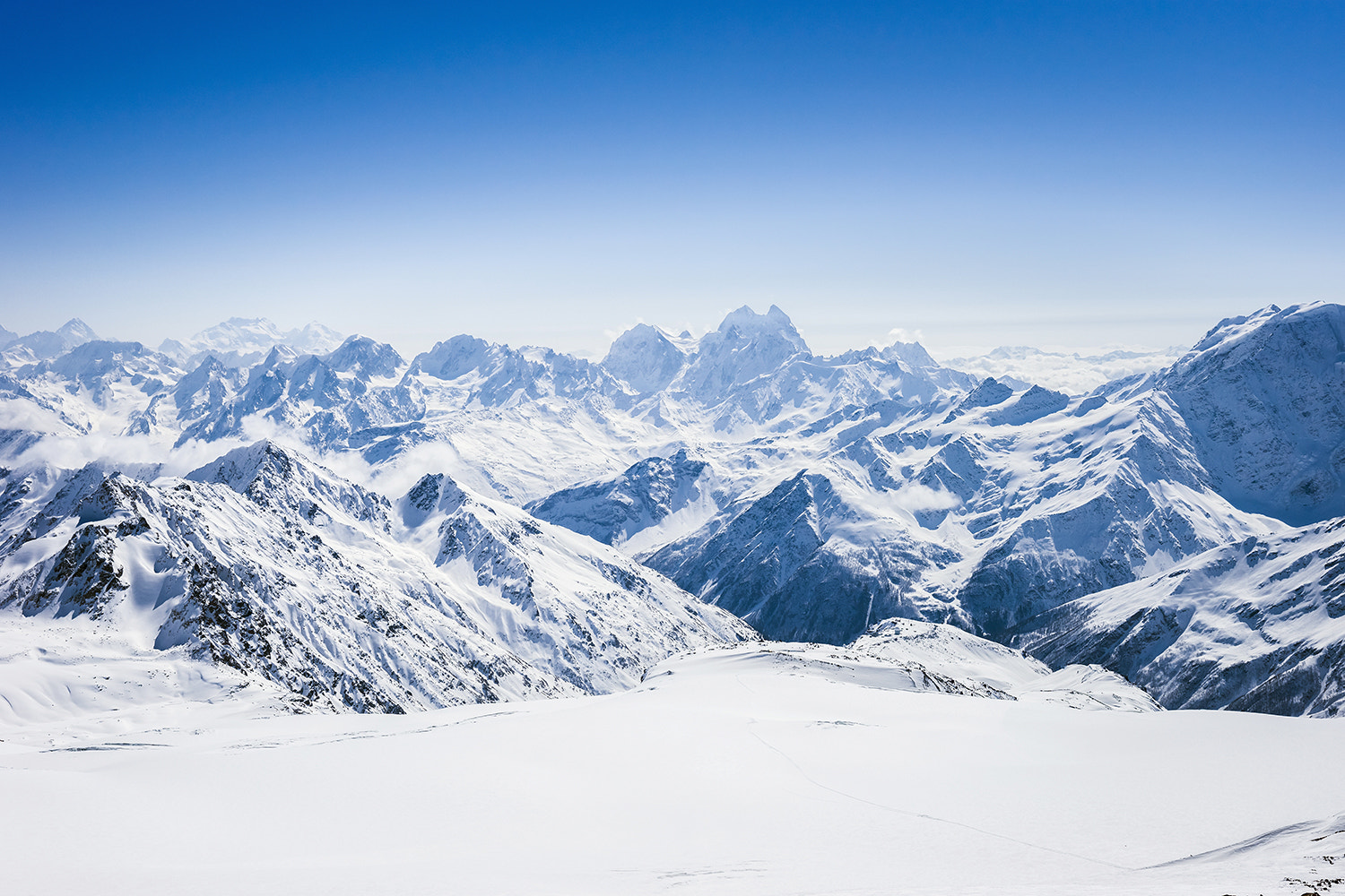 Sony Alpha a99 sample photo. Greater caucasus mountains from ski slope elbrus photography