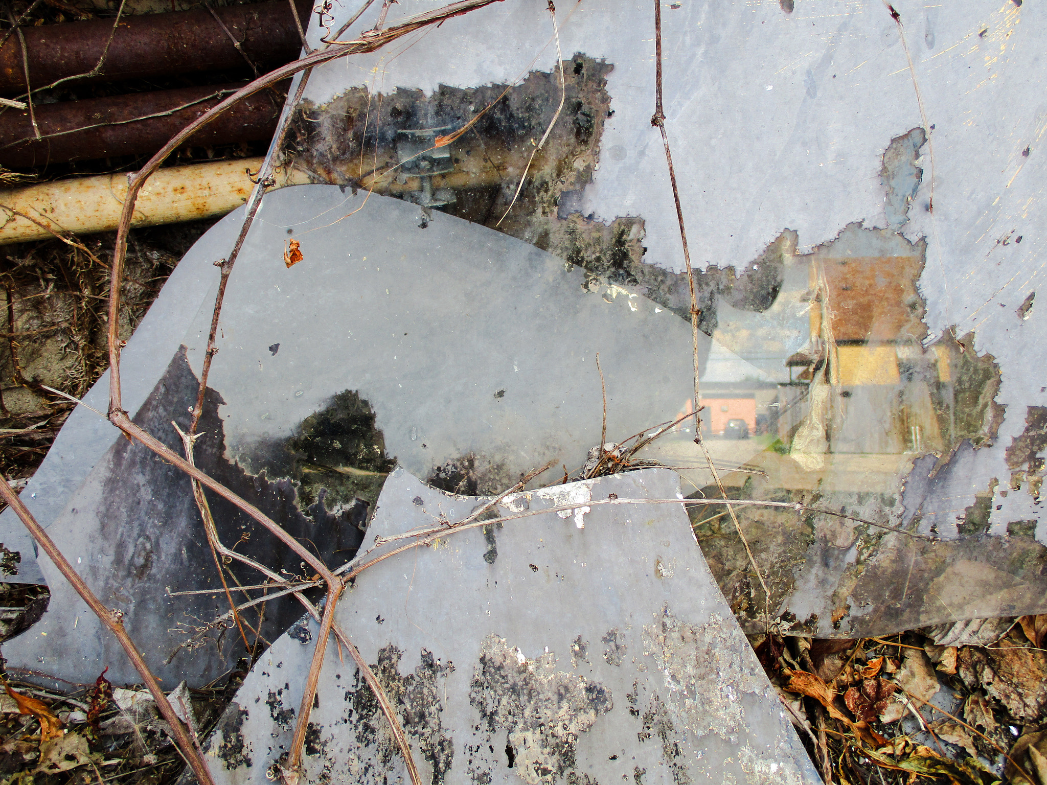 Canon PowerShot ELPH 160 (IXUS 160 / IXY 150) sample photo. Reflection on trash photography