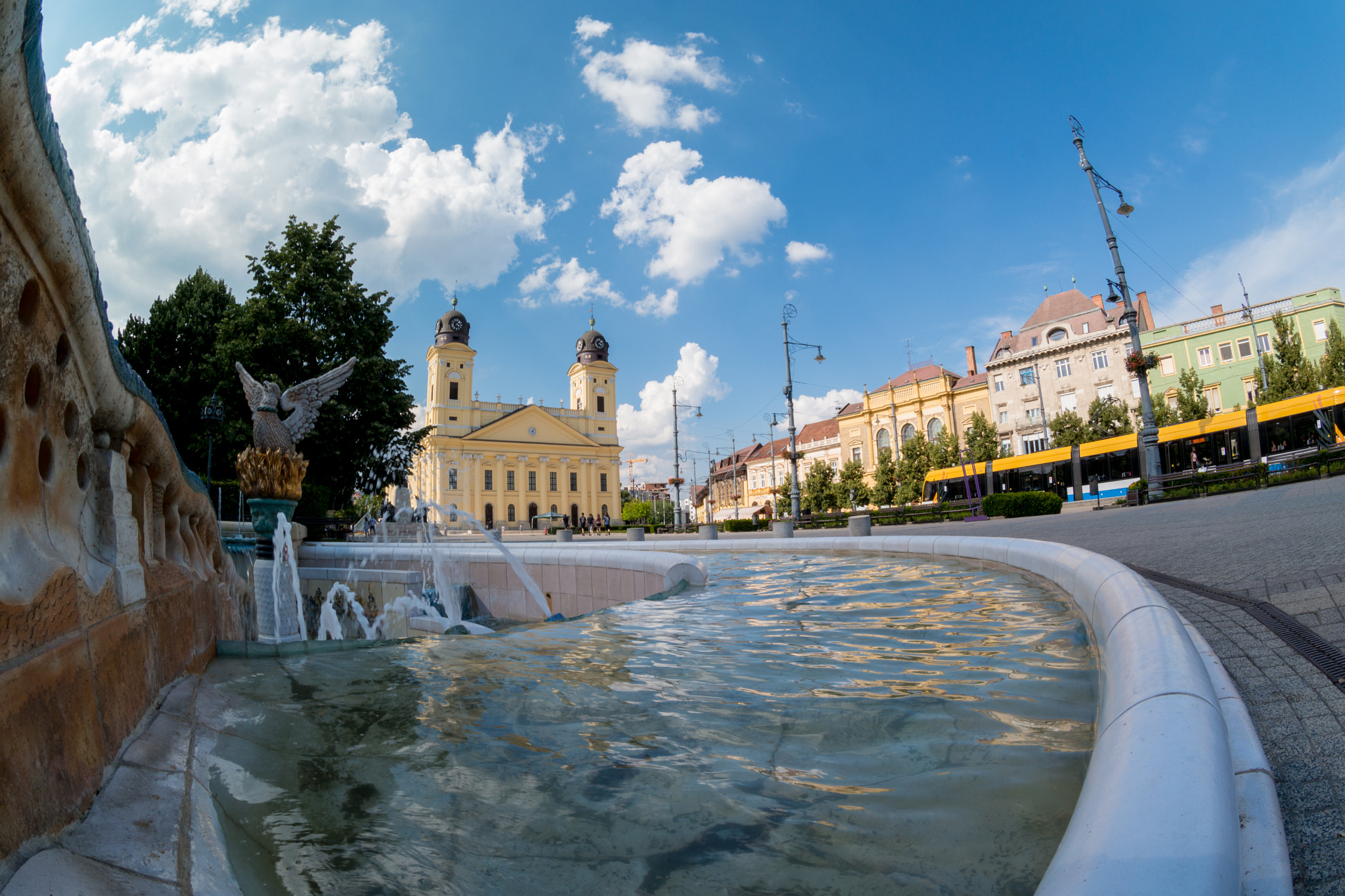 Samsung NX300 + Samsung NX 10mm F3.5 Fisheye sample photo. Reformed great church of debrecen photography