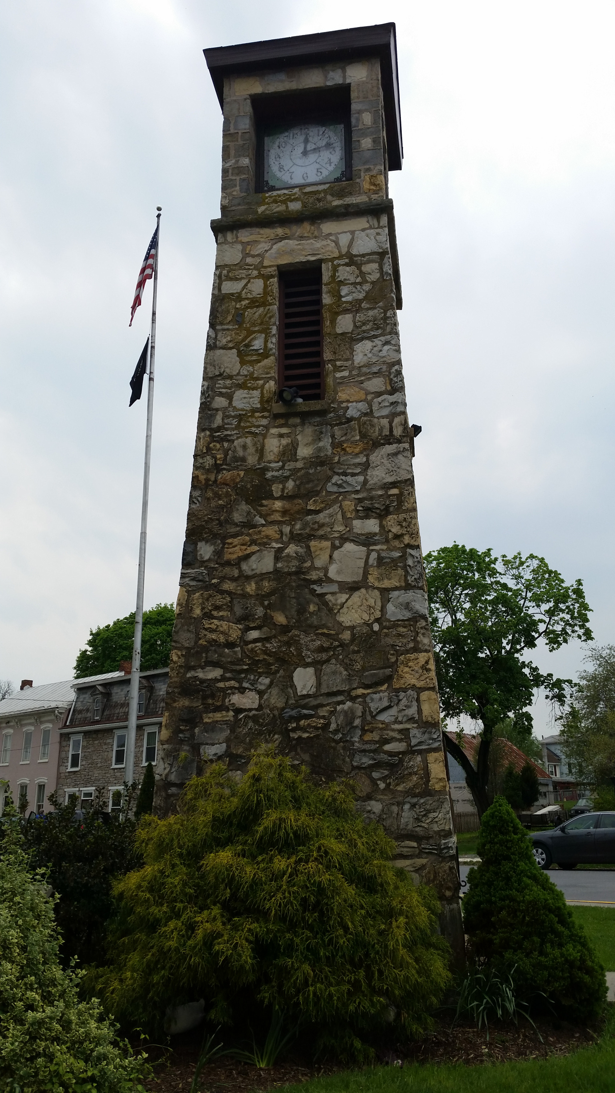 Samsung Galaxy S5 K Sport sample photo. Stone clock. photography