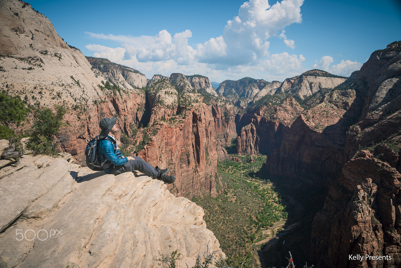Samyang 12mm F2.8 ED AS NCS Fisheye sample photo. Birdview of angels landing photography