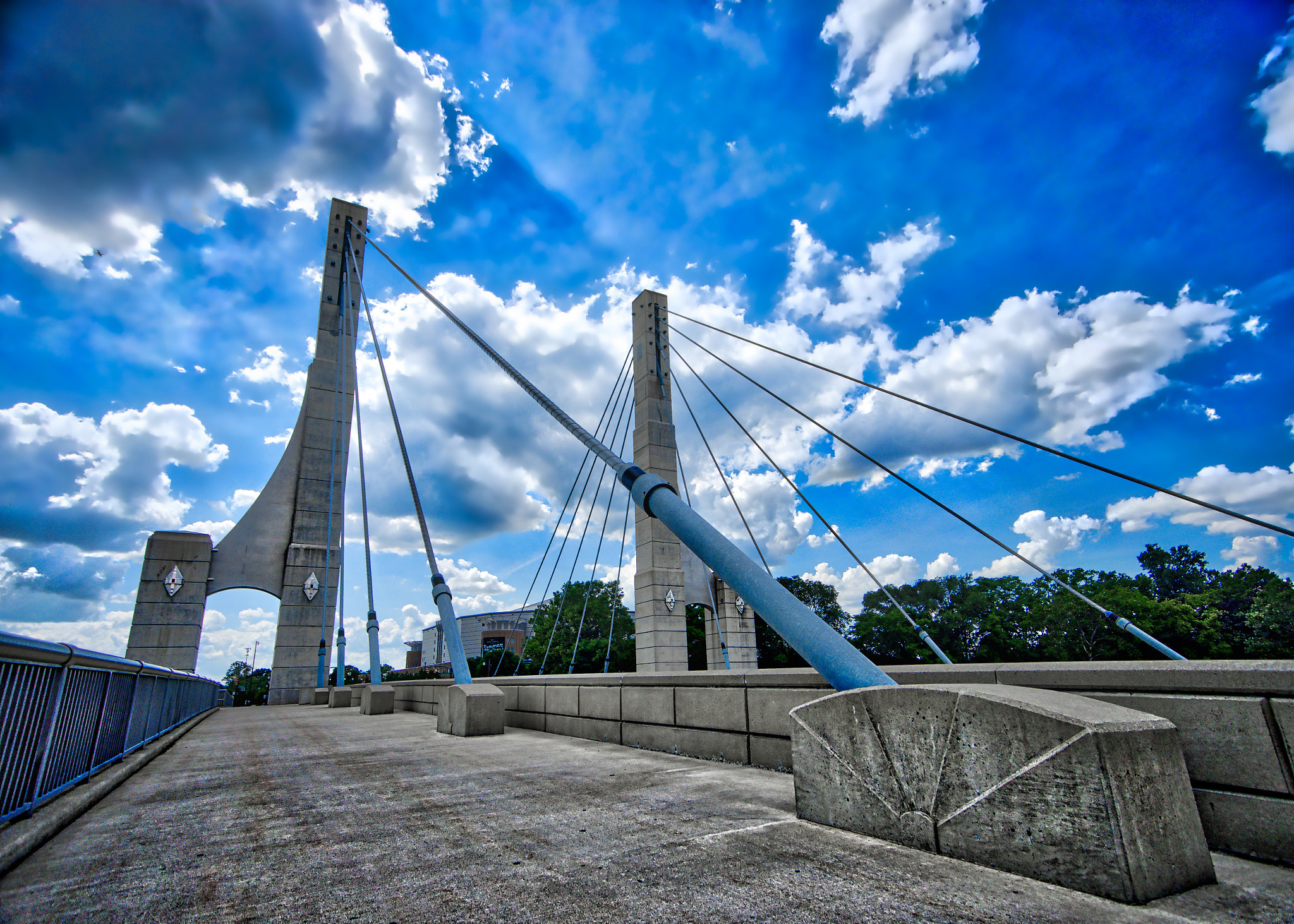 Sony a7 + Sony E 10-18mm F4 OSS sample photo. Cable-stayed bridge photography