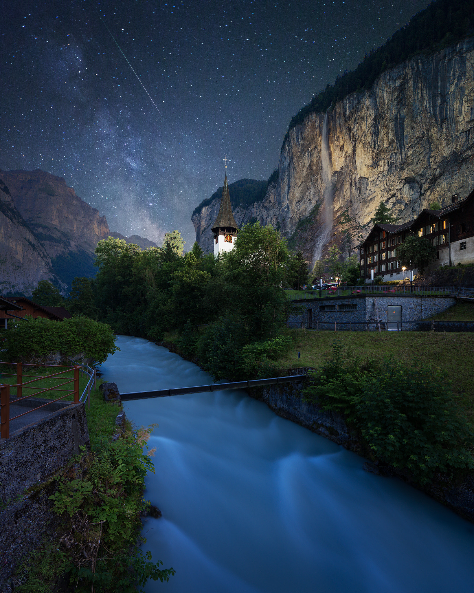 Canon TS-E 24.0mm f/3.5 L II sample photo. Falling star photography