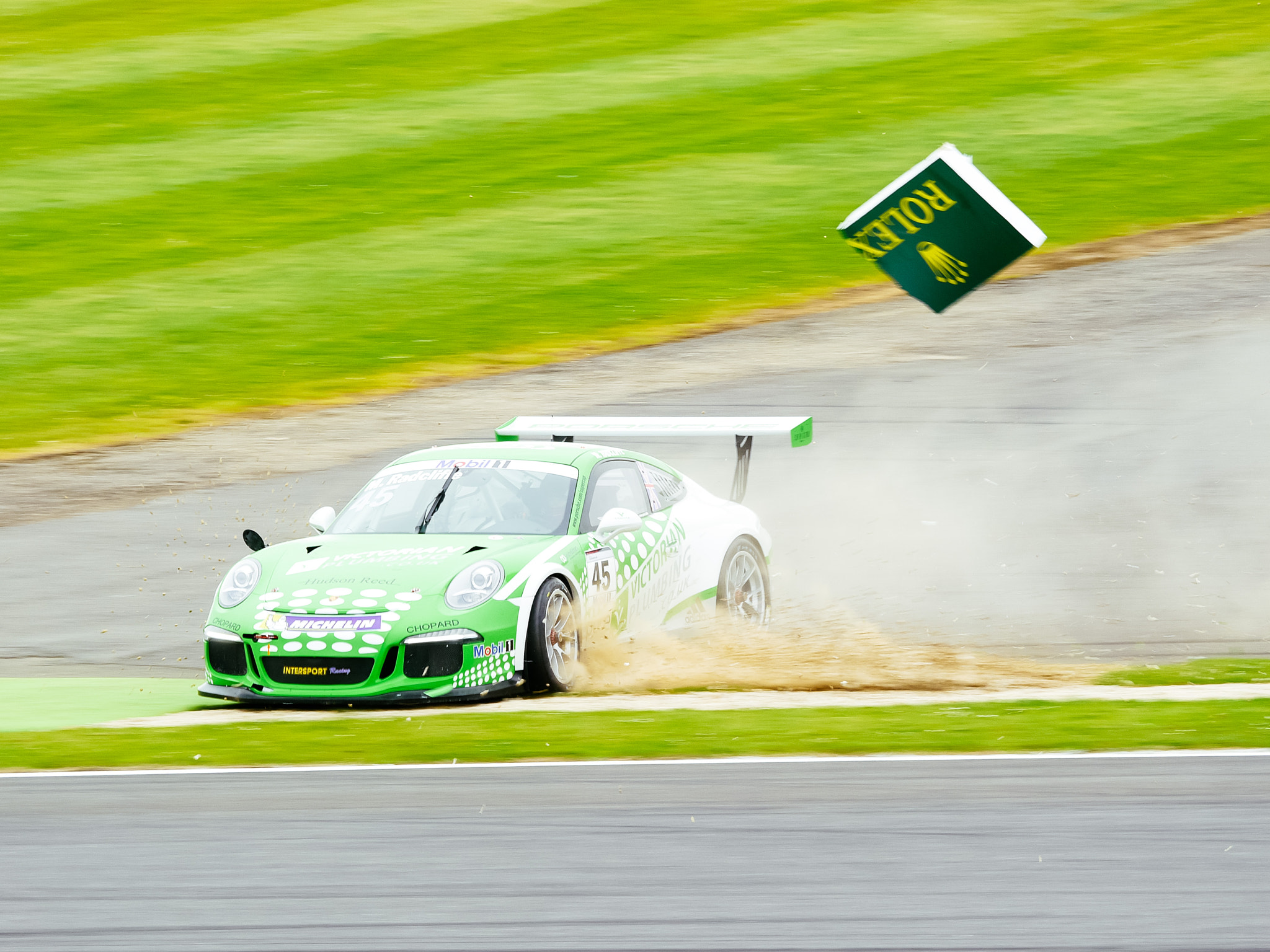 Panasonic Lumix DMC-G5 sample photo. Porsche super cup spin photography
