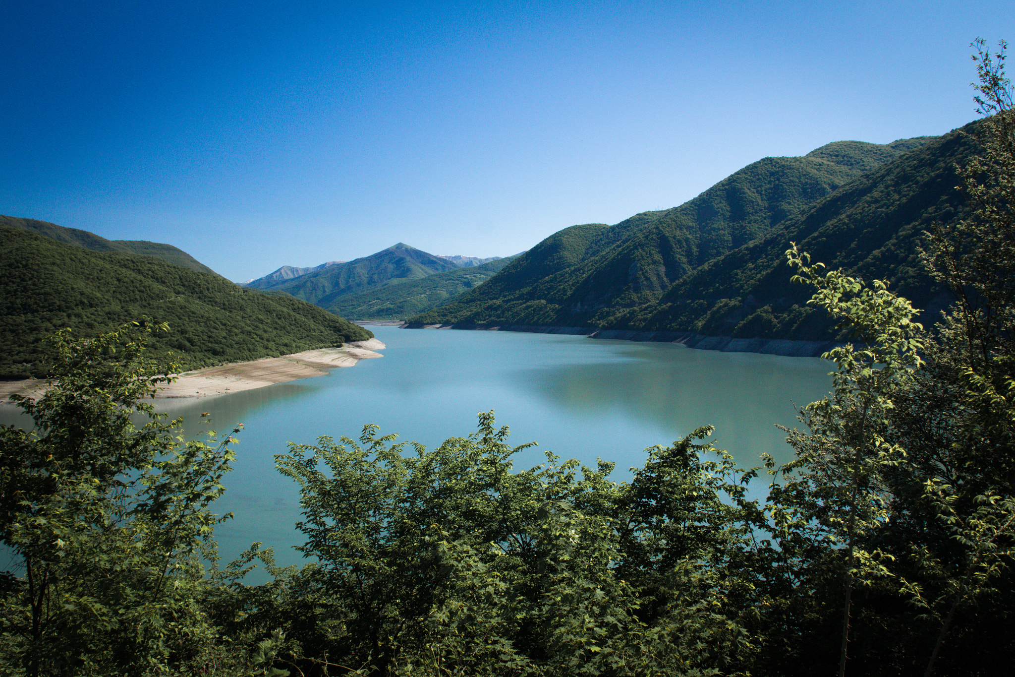 Sigma 18-200mm f/3.5-6.3 DC OS sample photo. Lake that gives water to tbilisi, georgia. photography