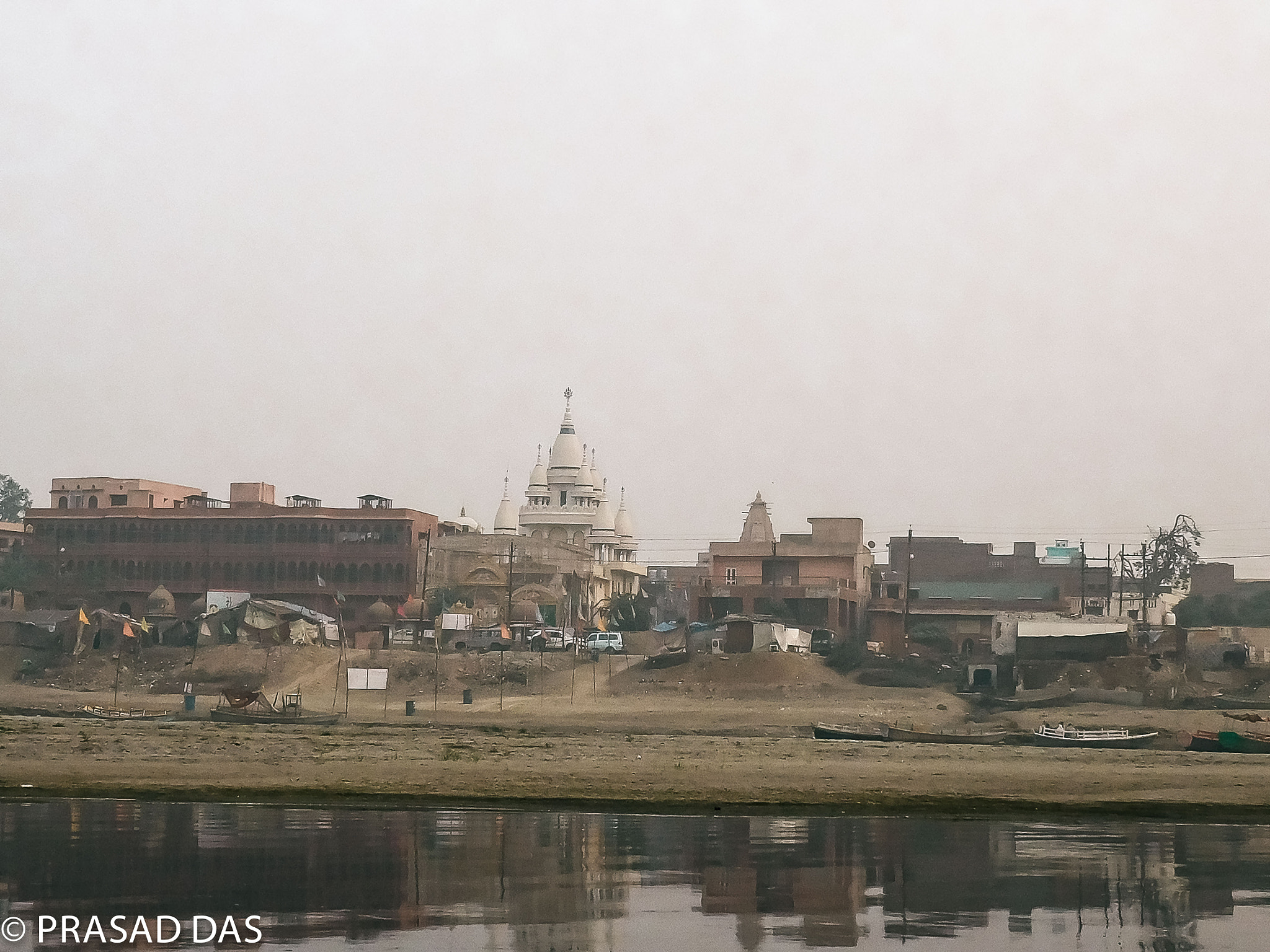 Nikon Coolpix S6900 sample photo. Far view radha gokularnanda temple along yumana riverside (of ) photography