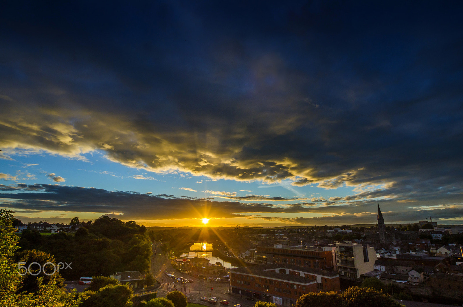 Nikon D7000 + Sigma 12-24mm F4.5-5.6 EX DG Aspherical HSM sample photo. Sunset over drogheda photography