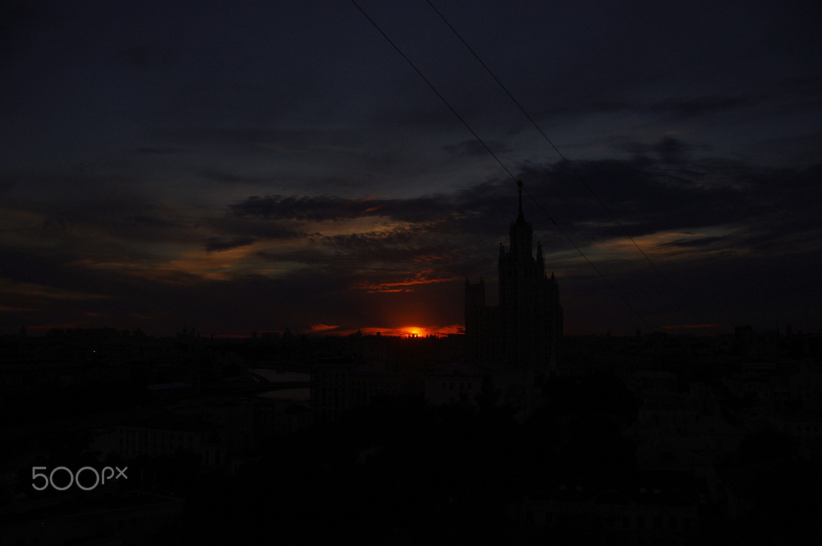 Pentax K-x + Tamron AF 18-250mm F3.5-6.3 Di II LD Aspherical (IF) Macro sample photo. Sunset moscow july - 1 photography