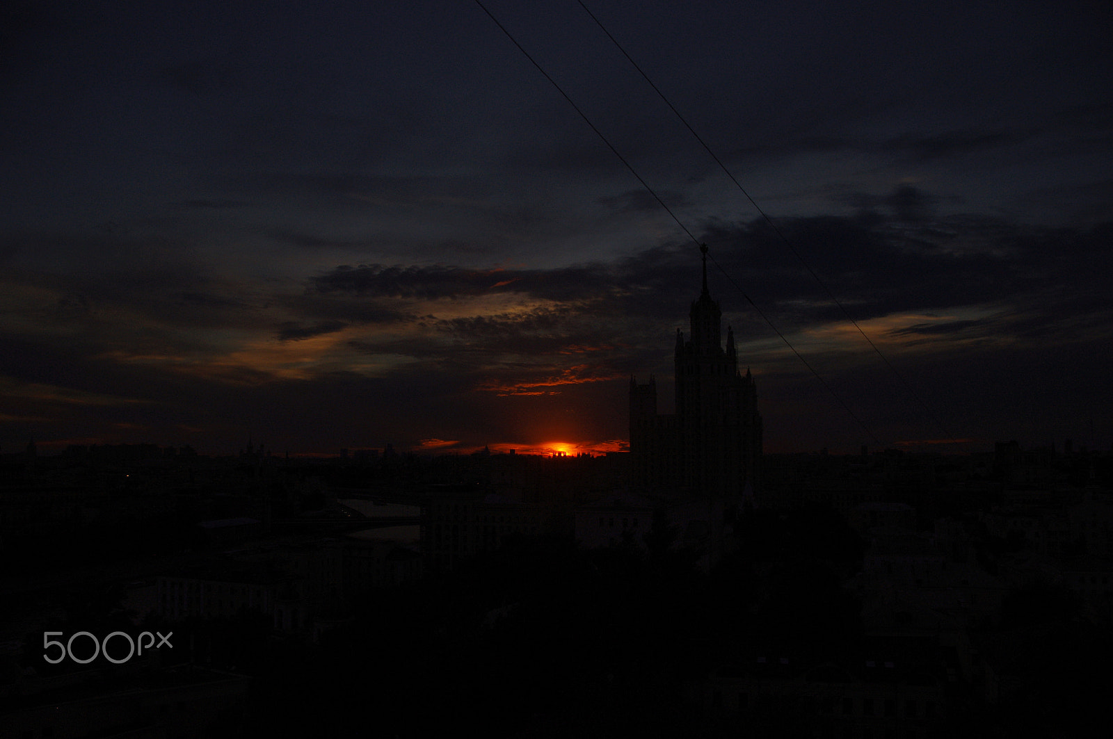Pentax K-x sample photo. Sunset moscow july - 1 photography