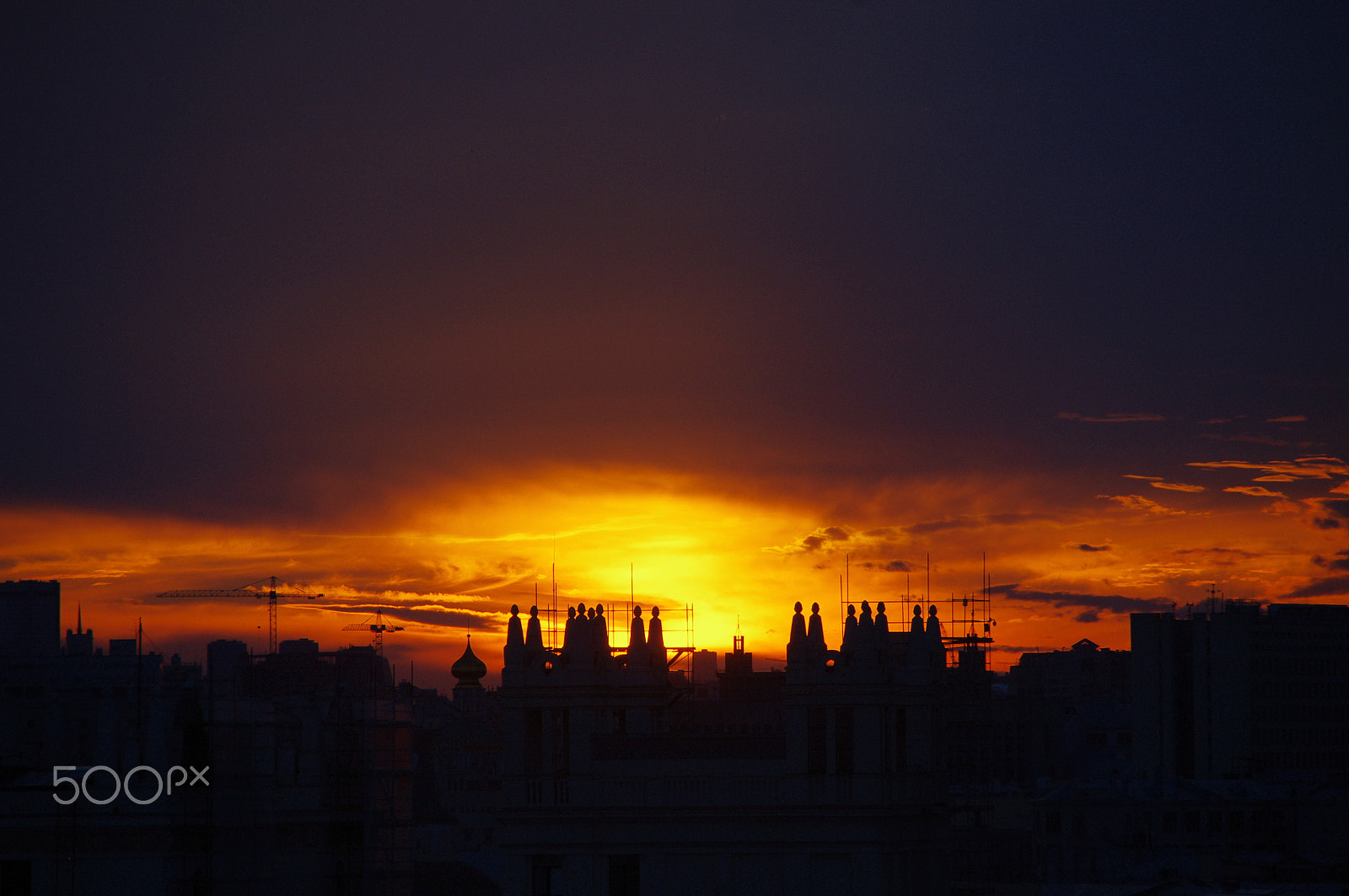 Pentax K-x + Tamron AF 18-250mm F3.5-6.3 Di II LD Aspherical (IF) Macro sample photo. Sunset moscow july - 2 photography