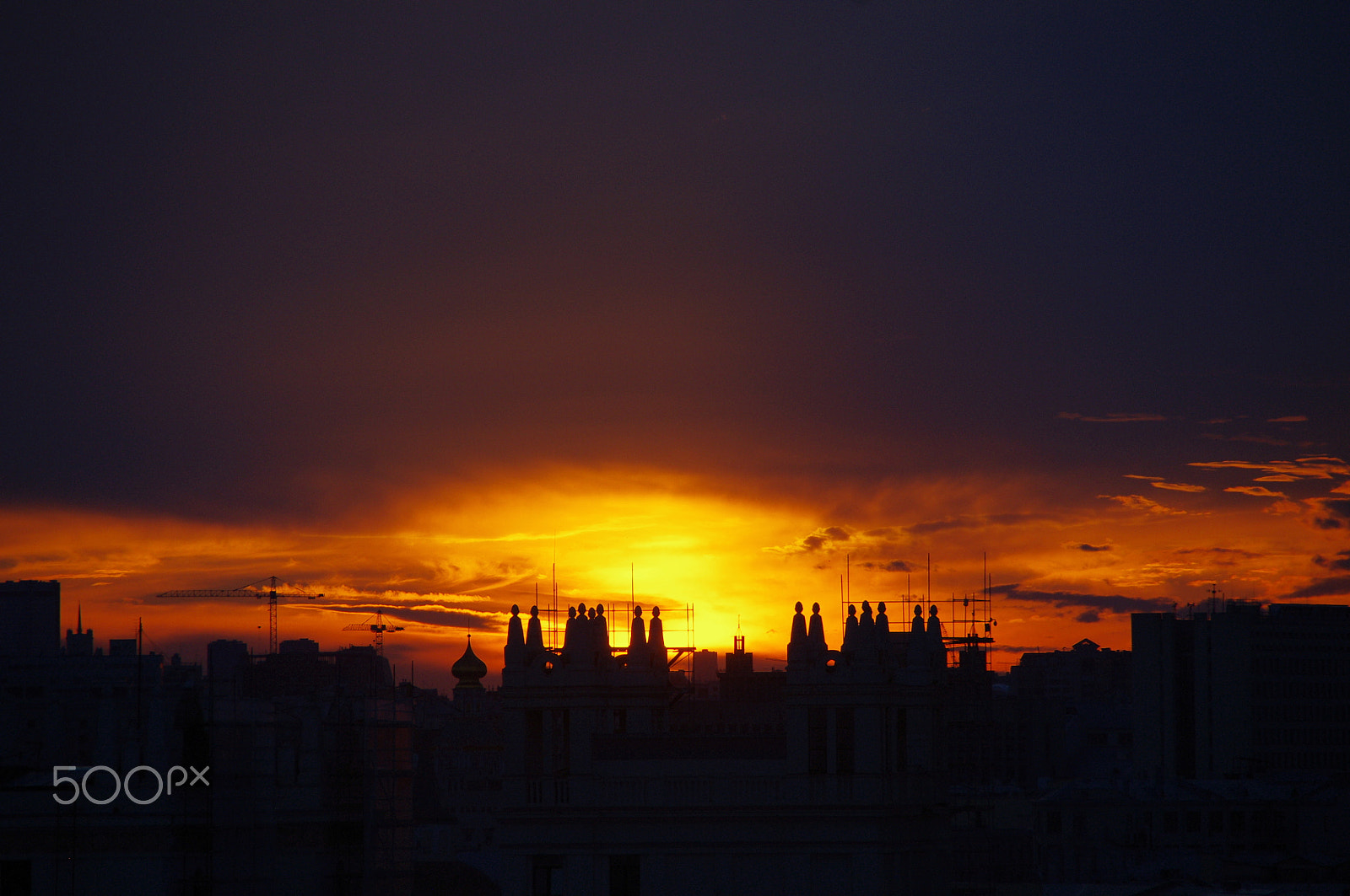 Pentax K-x sample photo. Sunset moscow july - 2 photography