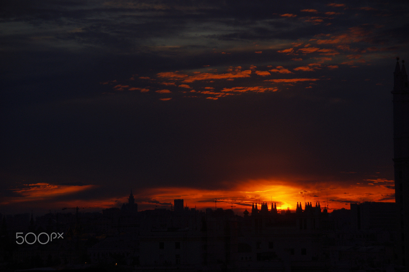 Pentax K-x sample photo. Sunset moscow july - 4 photography