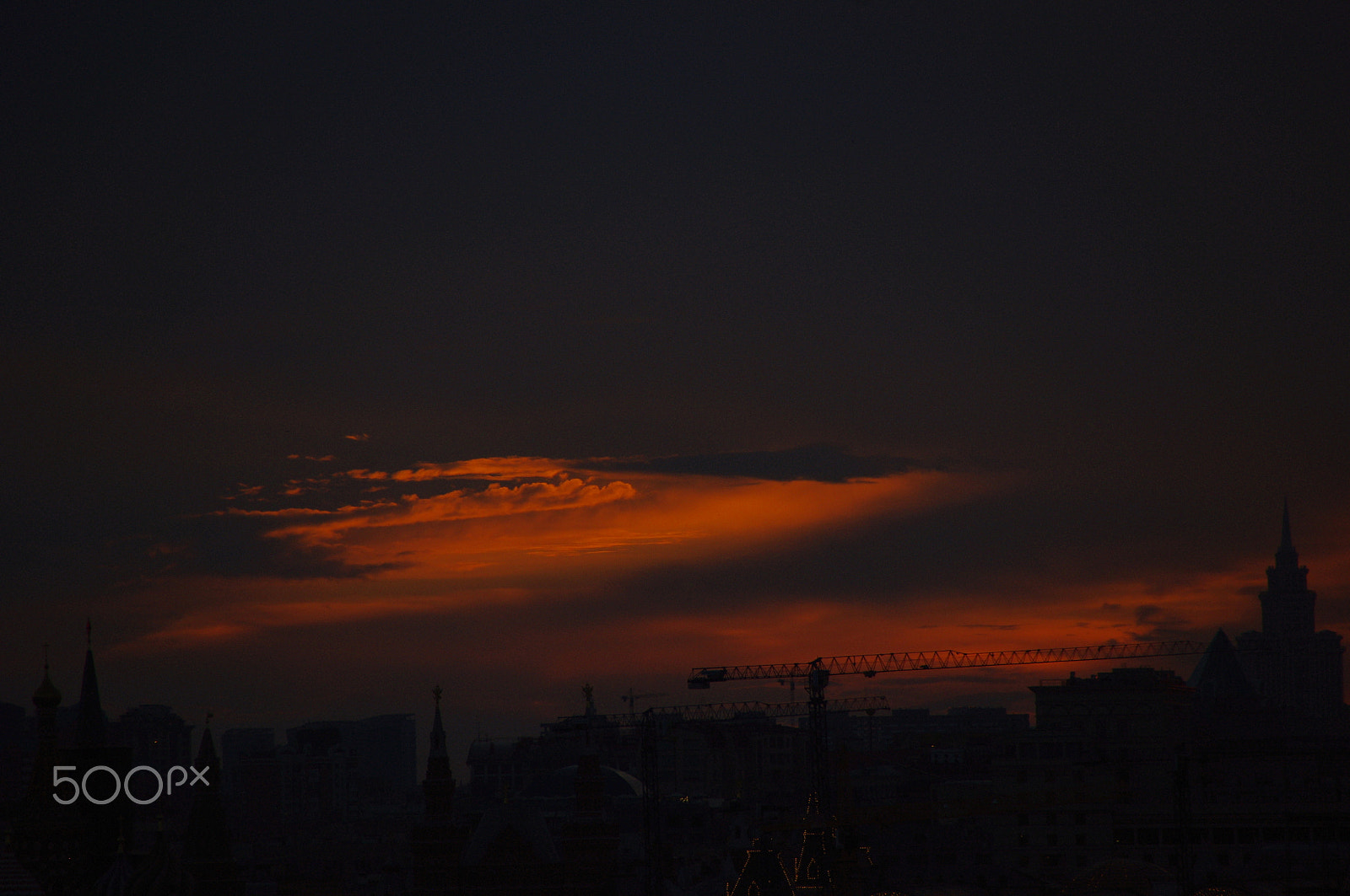 Pentax K-x sample photo. Sunset moscow july - 3 photography