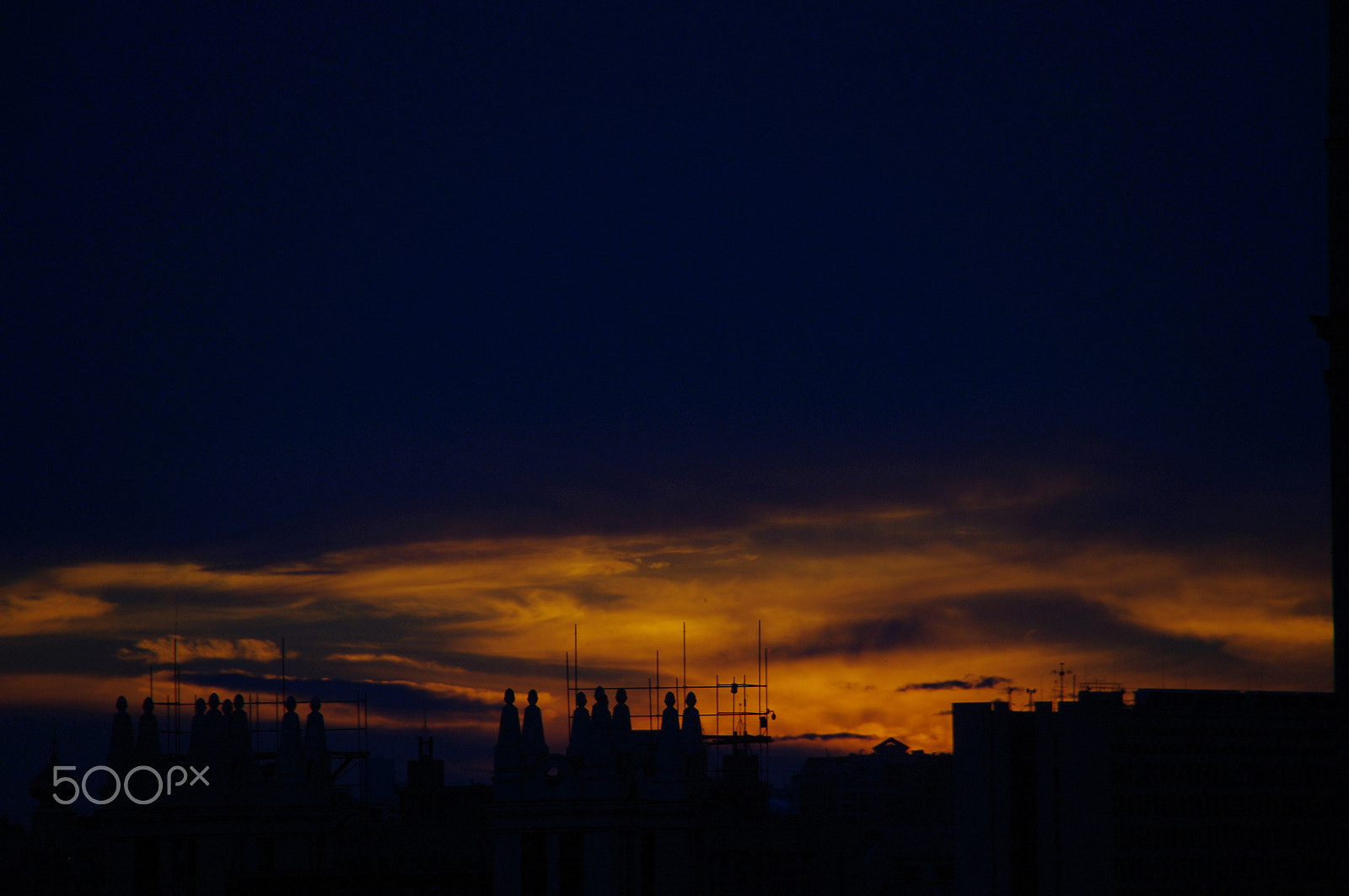 Pentax K-x + Tamron AF 18-250mm F3.5-6.3 Di II LD Aspherical (IF) Macro sample photo. Sunset moscow july - 5 photography