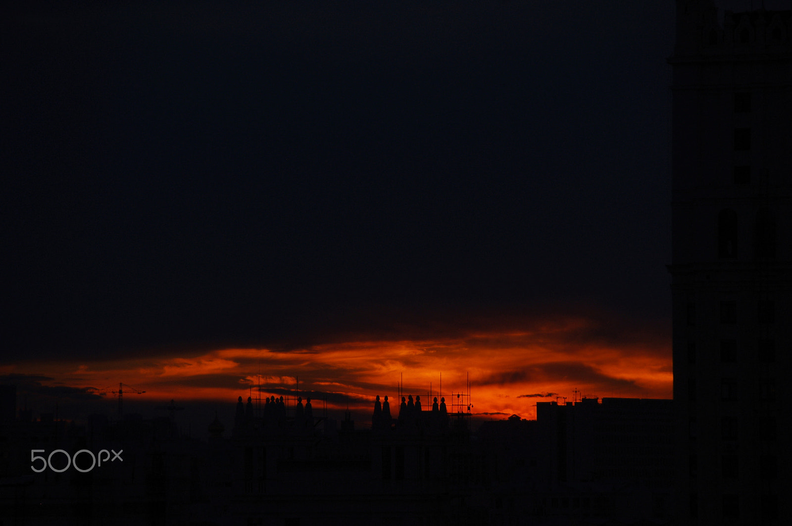 Pentax K-x + Tamron AF 18-250mm F3.5-6.3 Di II LD Aspherical (IF) Macro sample photo. Sunset moscow july - 6 photography