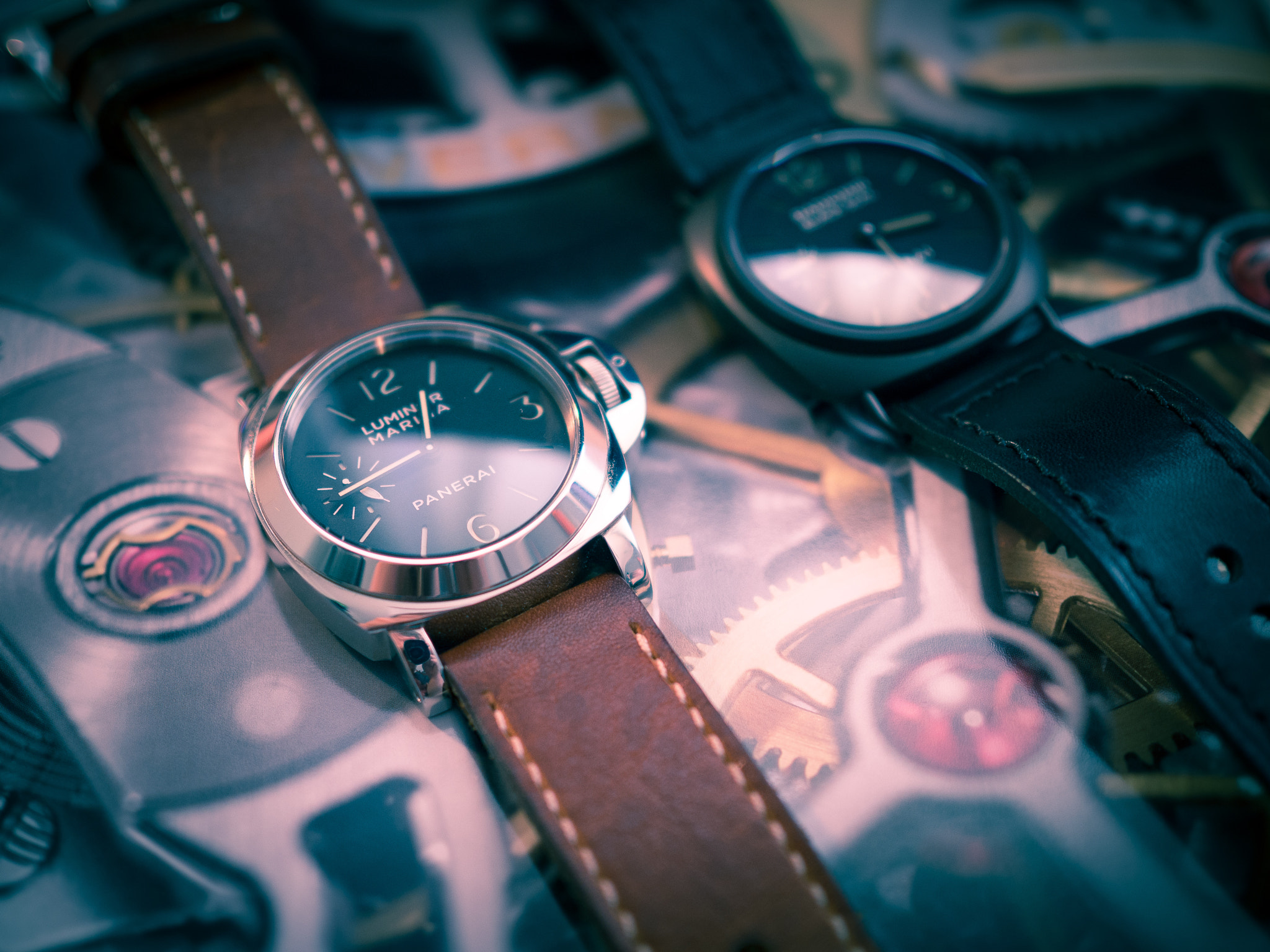 Olympus M.Zuiko Digital 25mm F1.8 sample photo. Panerai marina military and panerai black seal photography