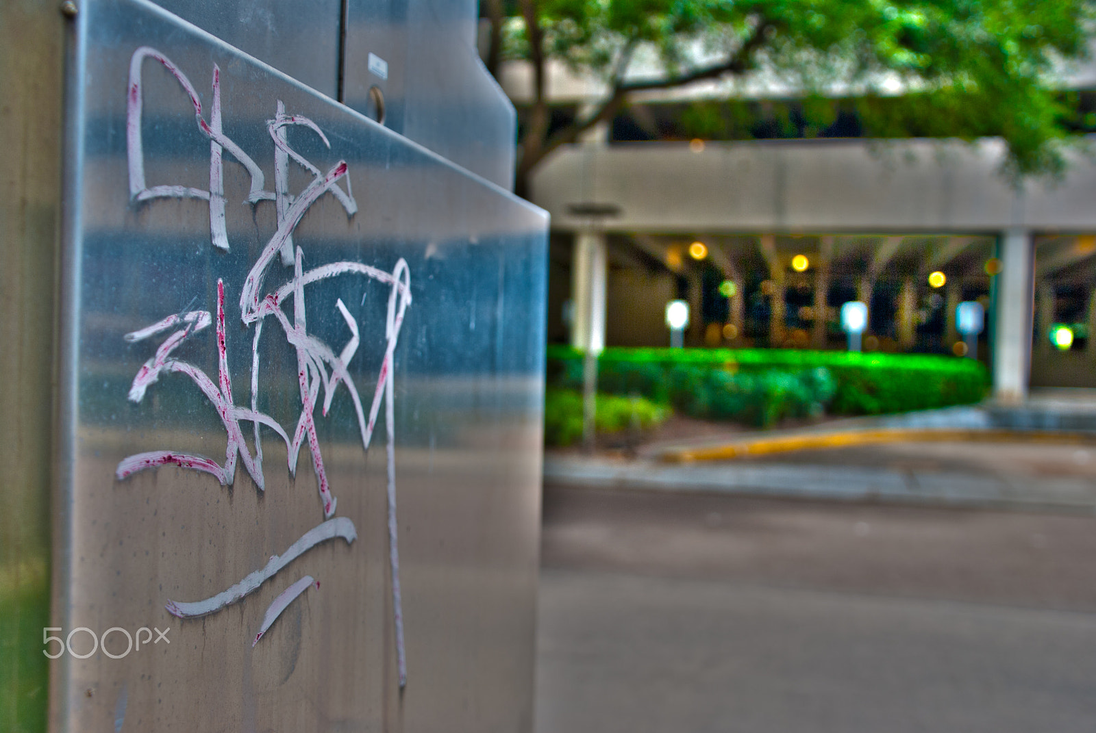 Nikon D40X sample photo. Electric box graffiti photography