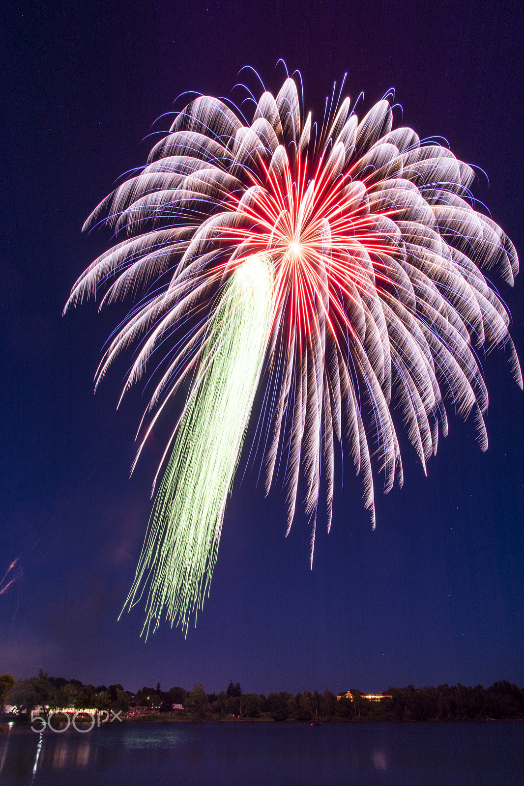 Nikon D7100 + Nikon AF Fisheye-Nikkor 16mm F2.8D sample photo. Canada day fireworks photography