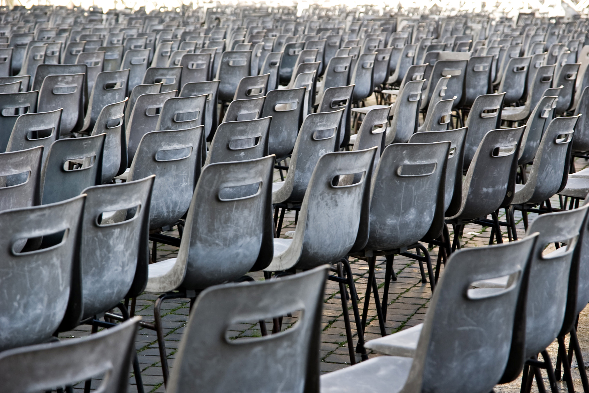 Pentax K100D sample photo. Chairs on st. peter's square photography