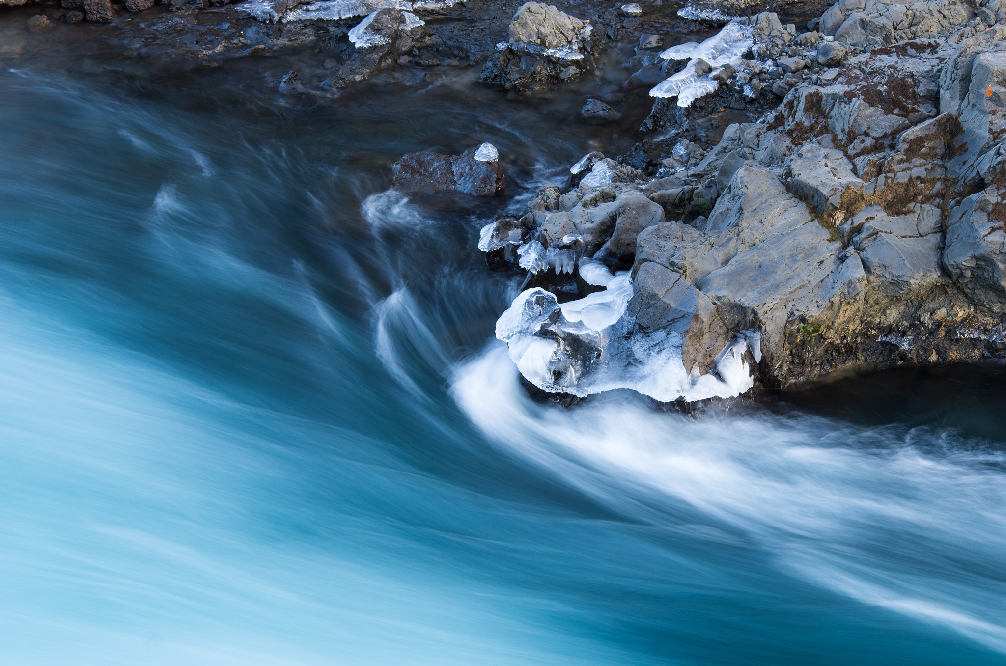 Pentax K-5 sample photo. Hvítá river close-up photography