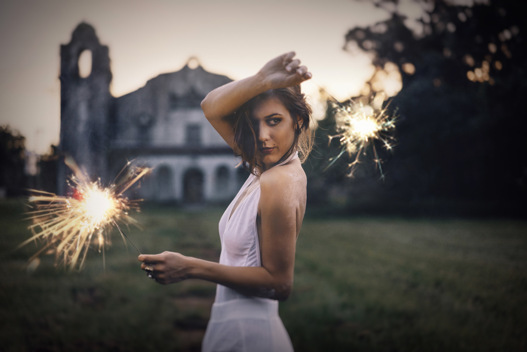 Sony a7S II + Sony Sonnar T* FE 55mm F1.8 ZA sample photo. Sparkler fun! photography