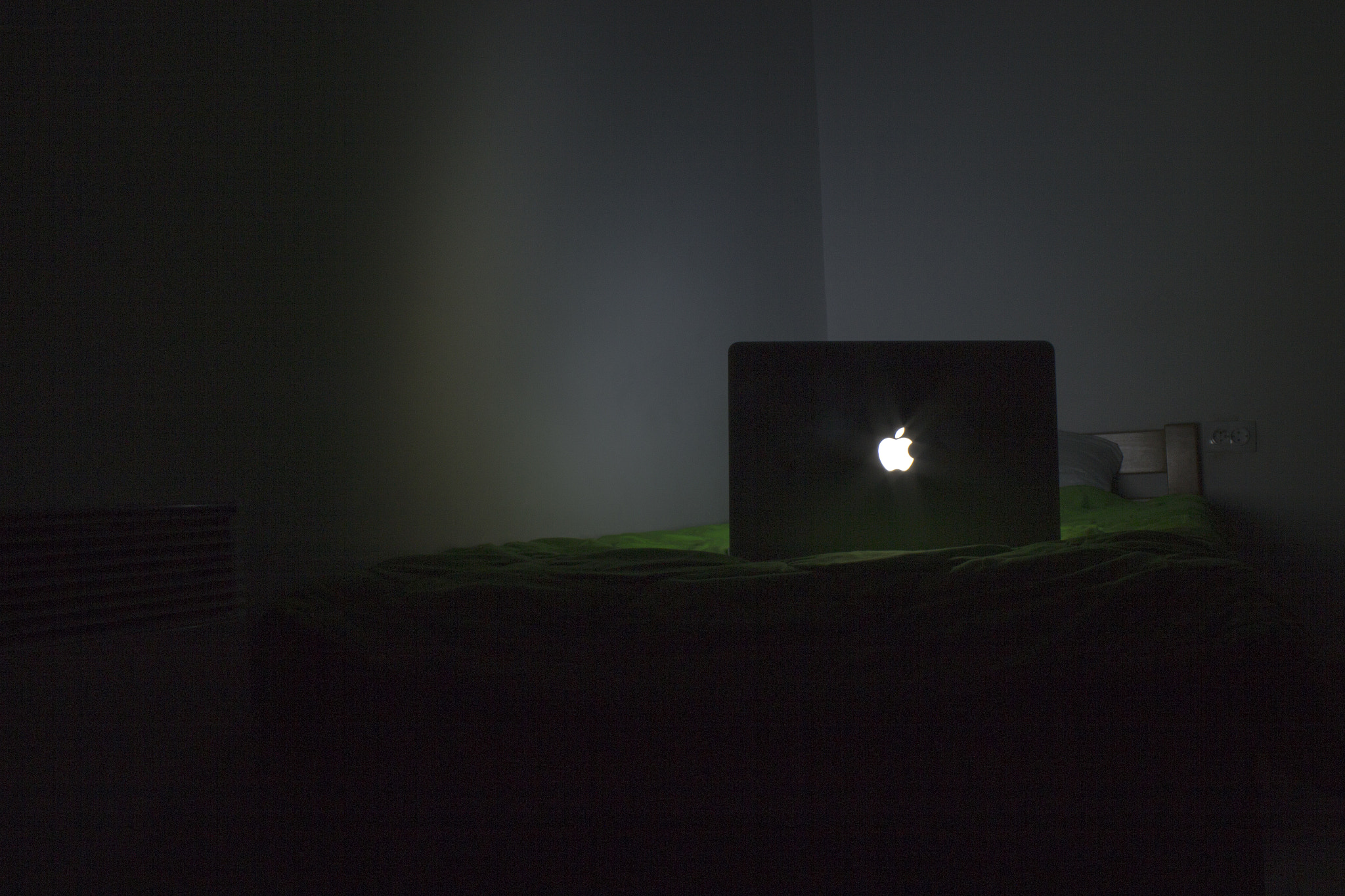 Canon EOS 600D (Rebel EOS T3i / EOS Kiss X5) sample photo. Apple in darkness photography