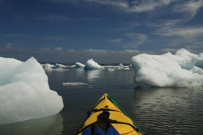 Canon EF-S 17-85mm F4-5.6 IS USM sample photo. Kayak+ice photography