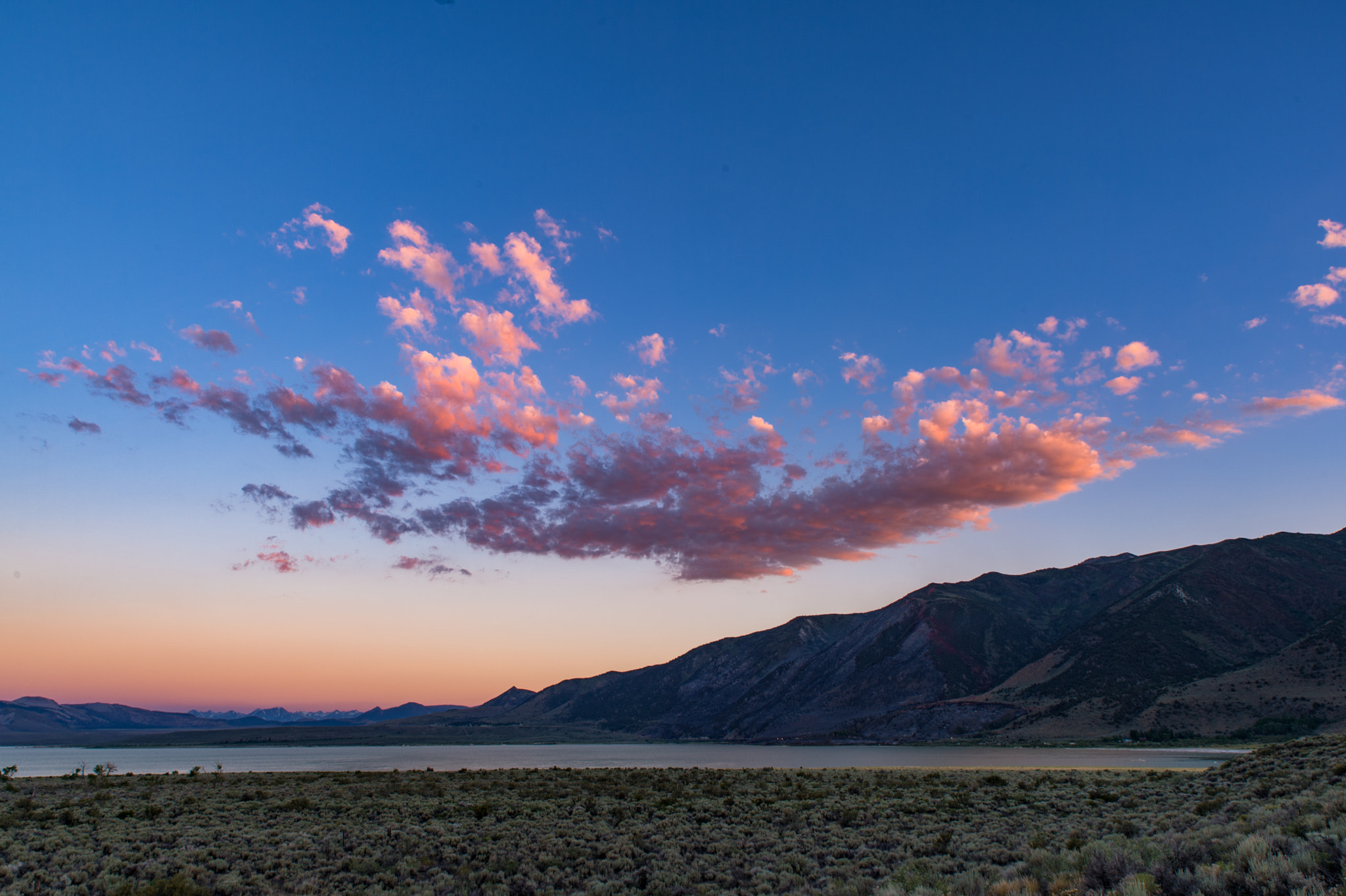Nikon Df sample photo. Sunset at mono lake, ca photography
