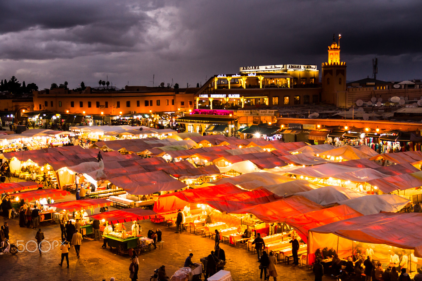 Sony SLT-A65 (SLT-A65V) + Sigma 17-70mm F2.8-4.5 (D) sample photo. Marrakech's sea of lights photography