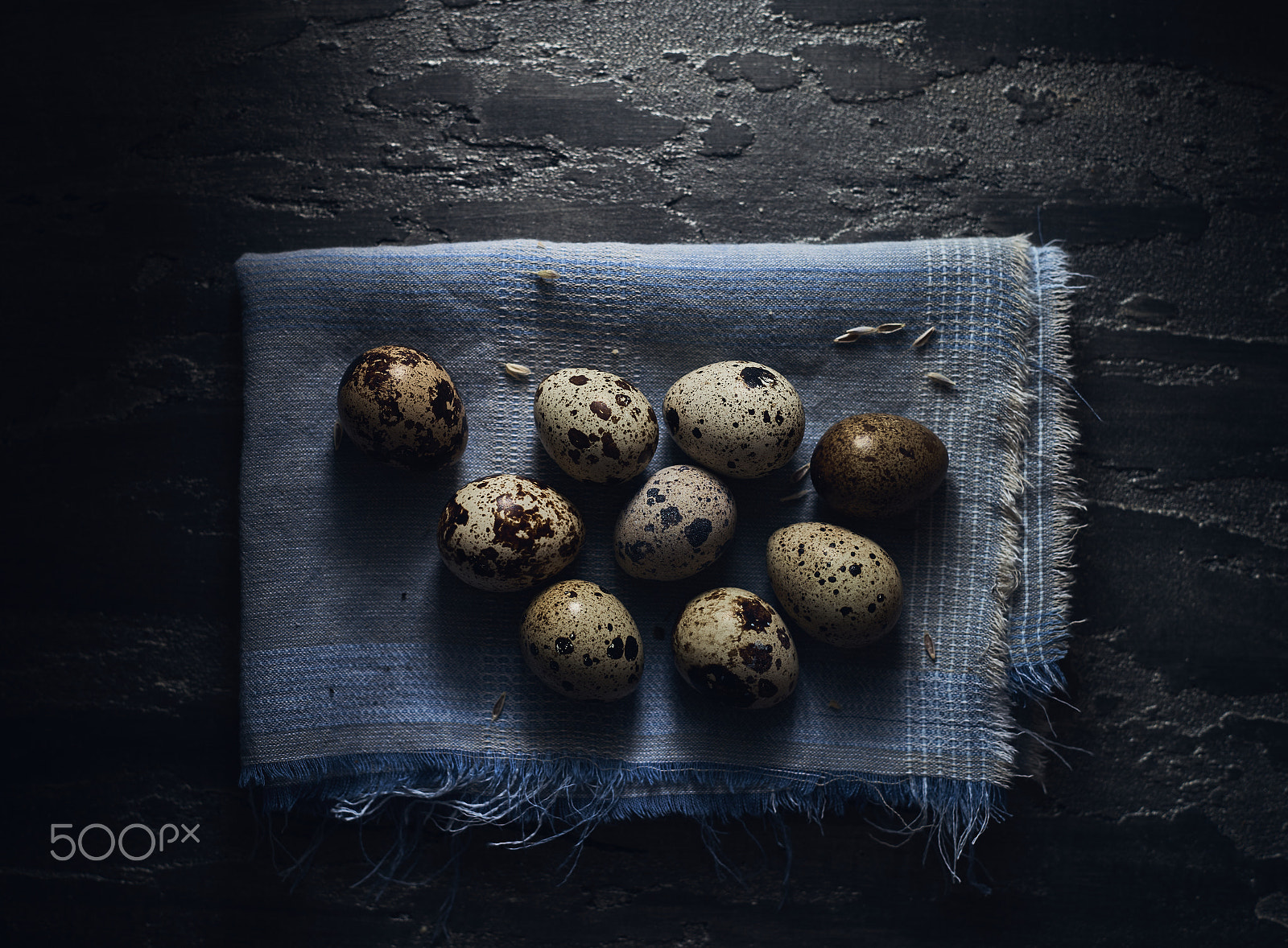 E 50mm F2 sample photo. Quail eggs photography