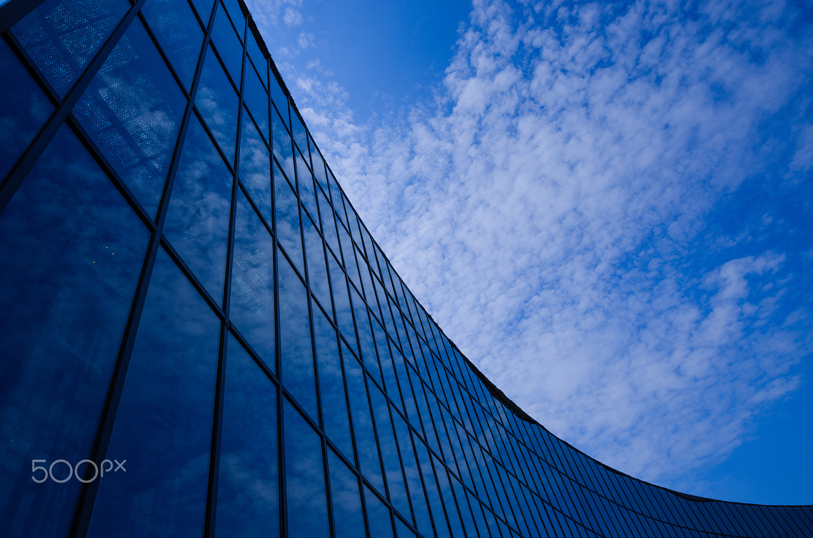 Nikon D7000 + Tamron SP 15-30mm F2.8 Di VC USD sample photo. The high glass building in the blue sky. photography