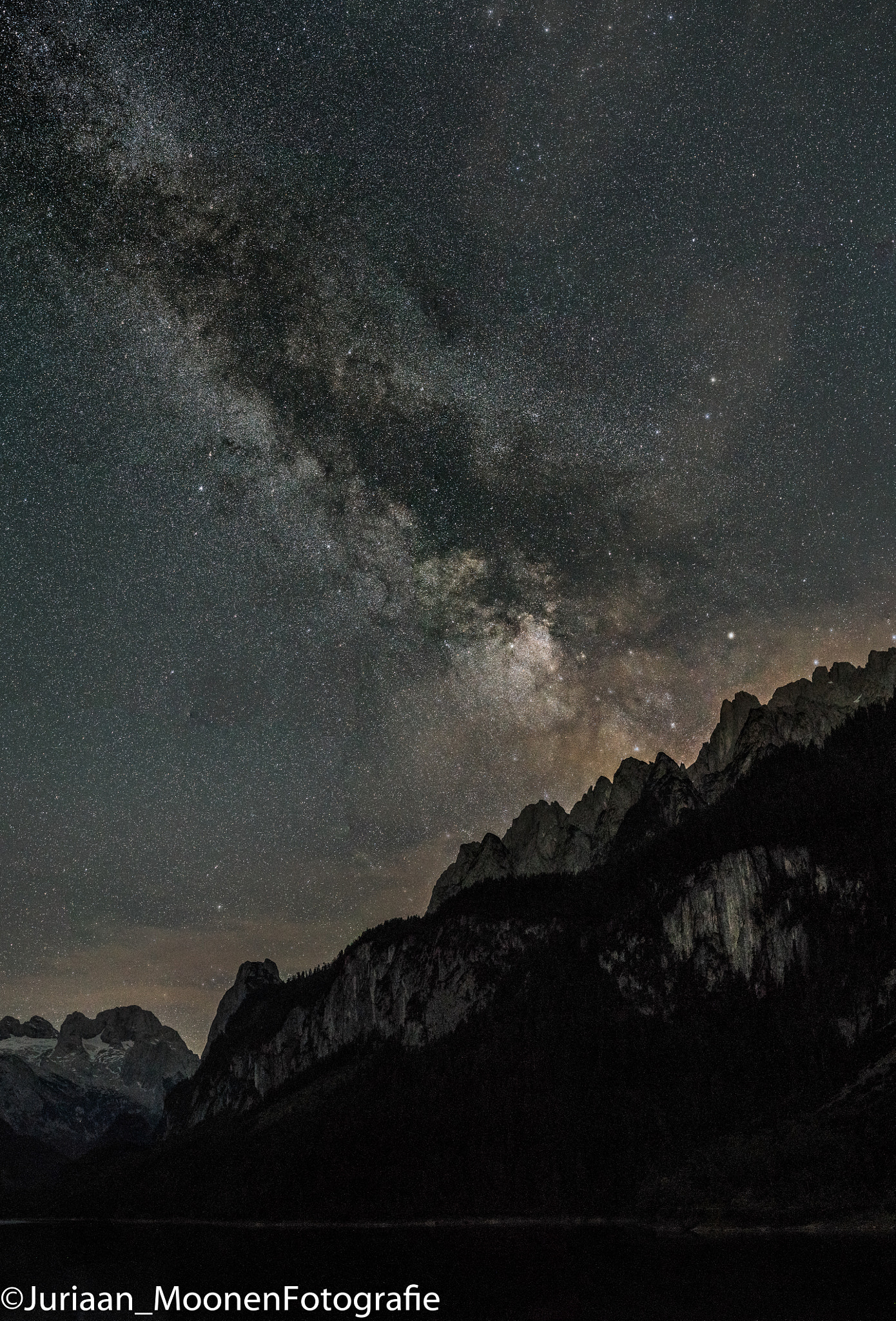 E 50mm F2 sample photo. The gosausee at night photography