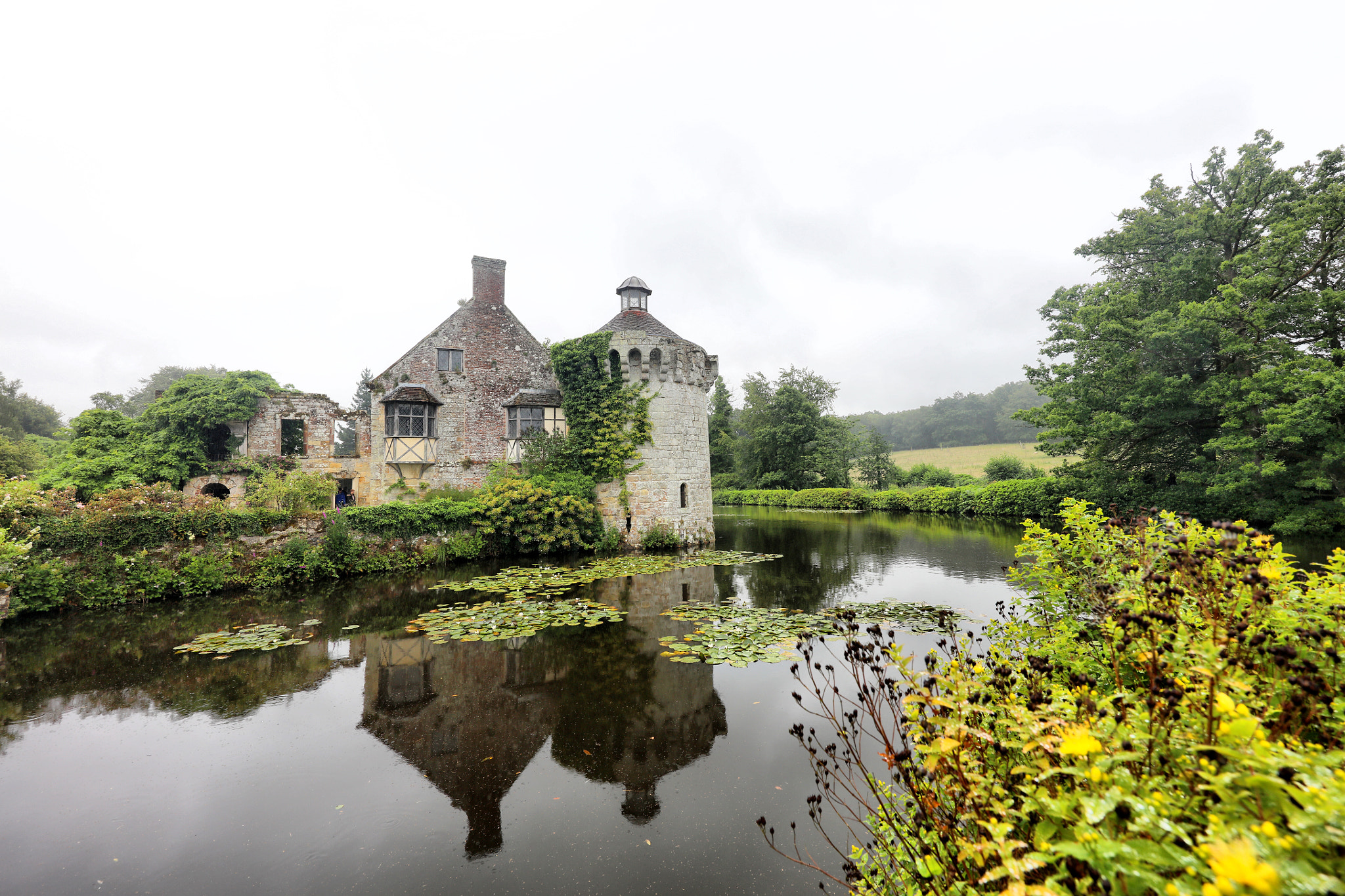 Canon EOS 5DS R + Canon EF 11-24mm F4L USM sample photo. Scotney castle photography