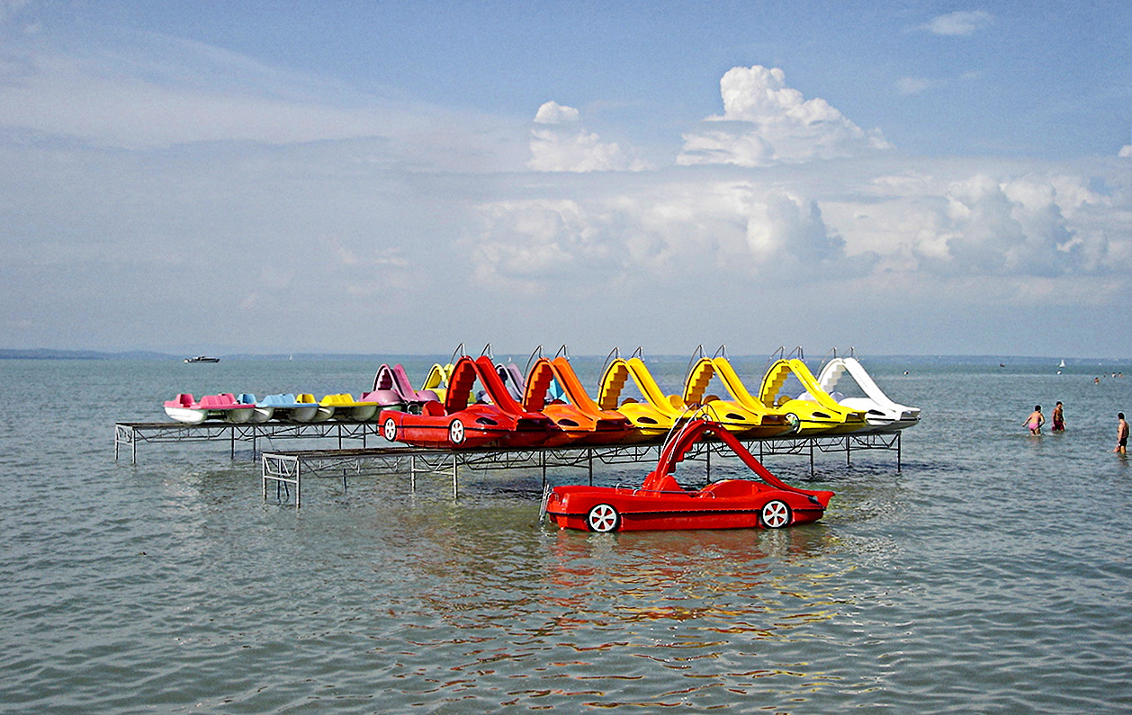 Sony DSC-P93A sample photo. Balaton lake photography