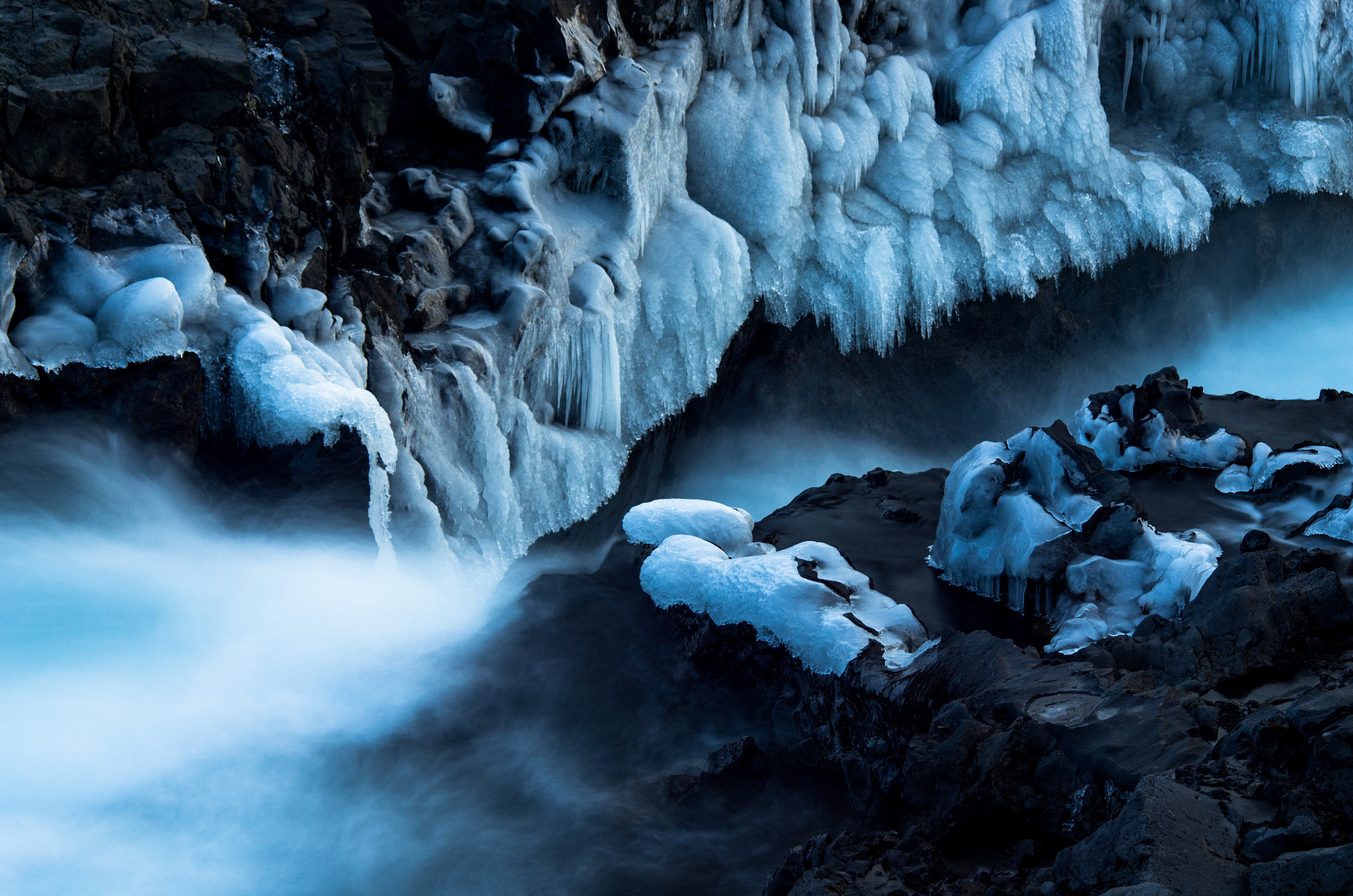 Pentax K-5 sample photo. Hvítá ice photography