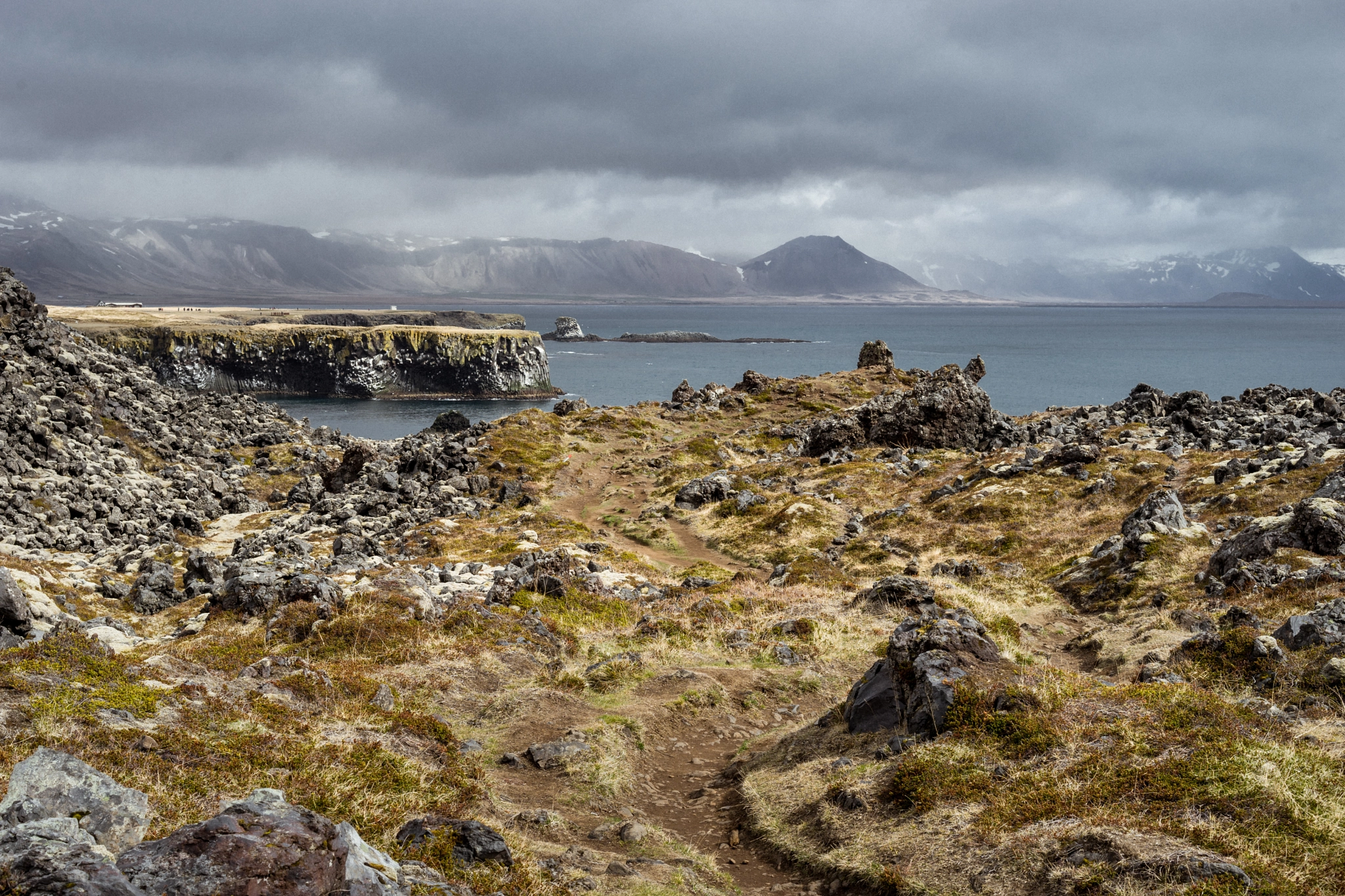 E 50mm F2 sample photo. Path to arnarstapi photography
