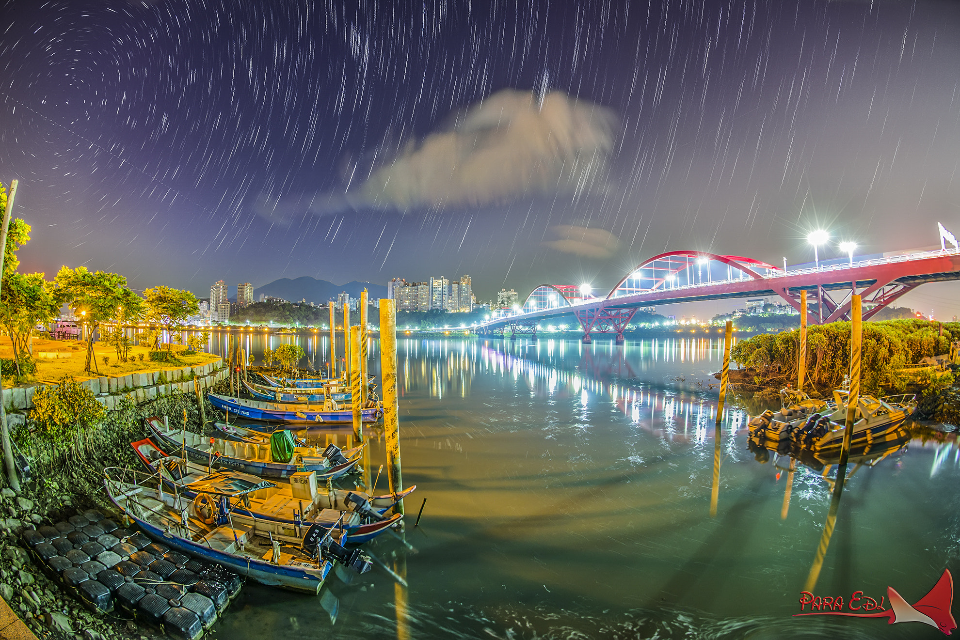 Nikon D800E + Nikon AF Fisheye-Nikkor 16mm F2.8D sample photo. Guan-du bridge photography