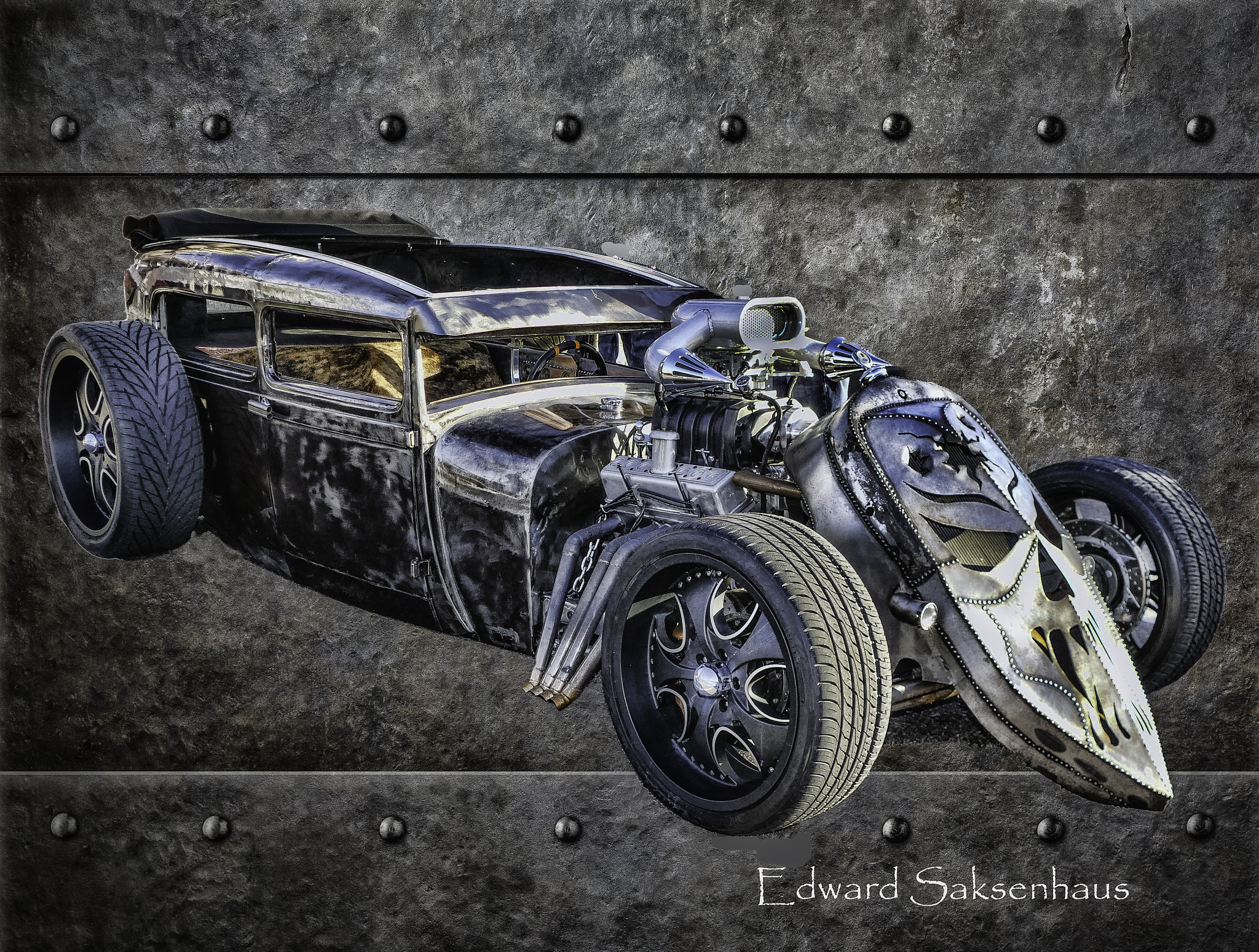 Canon EF 50mm F1.4 USM sample photo. Hot rod at the scottsdale car show photography