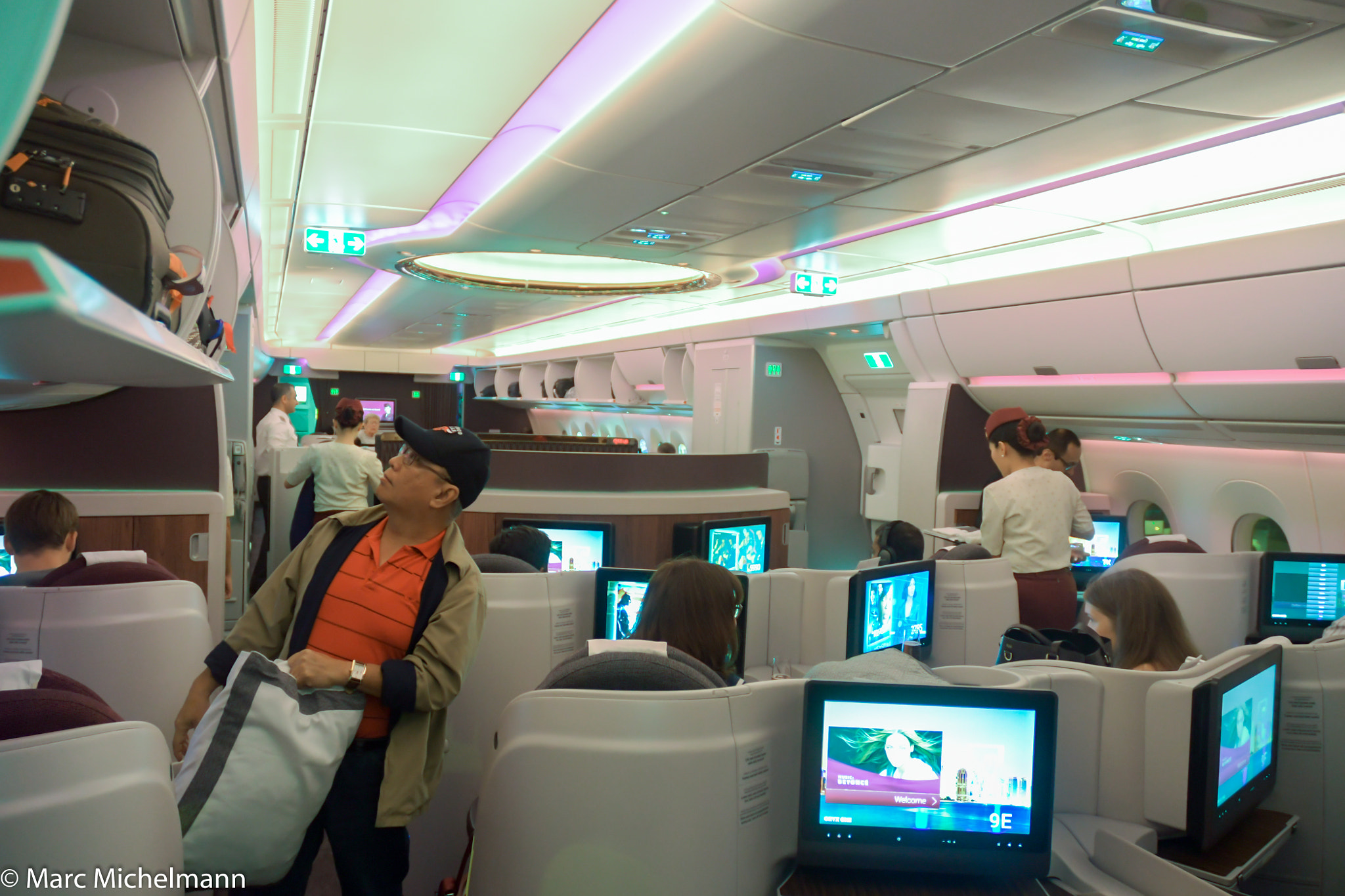 Nikon D500 sample photo. Business class of qr942 photography