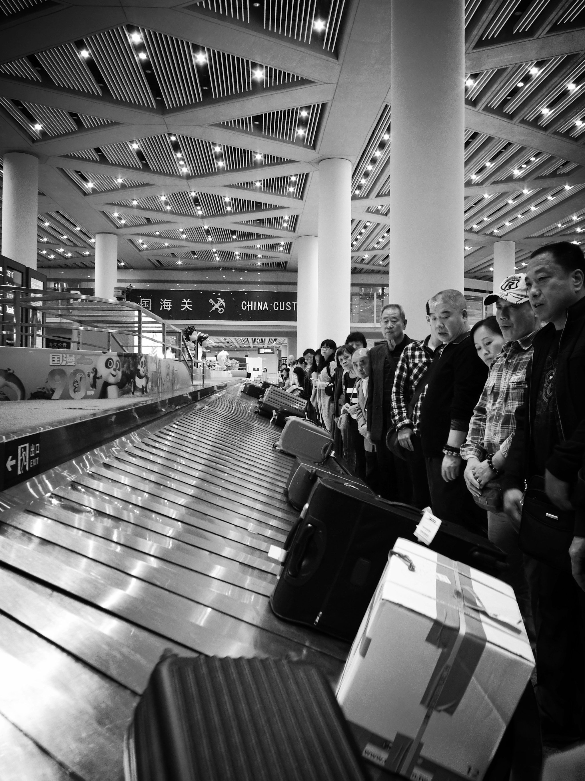 CASIO EX-10 sample photo. Baggage carousel at beijing capital airport photography