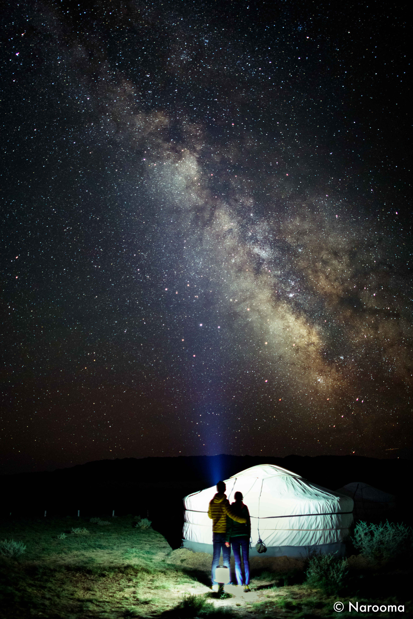 Canon EOS 5DS R + Canon EF 24mm f/1.4L sample photo. Milky way at gobi desert photography