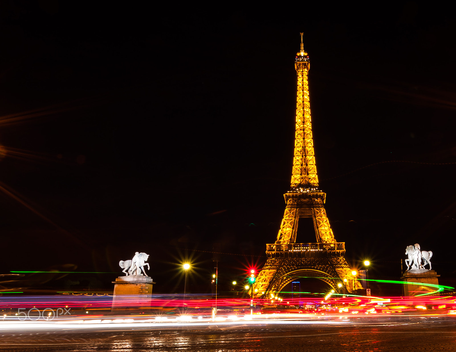 Sigma 10-20mm F3.5 EX DC HSM sample photo. Eiffel tower at night photography