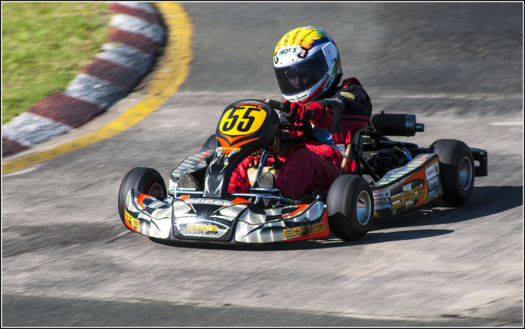 Sigma 70-300mm F4-5.6 APO DG Macro sample photo. Karting photography